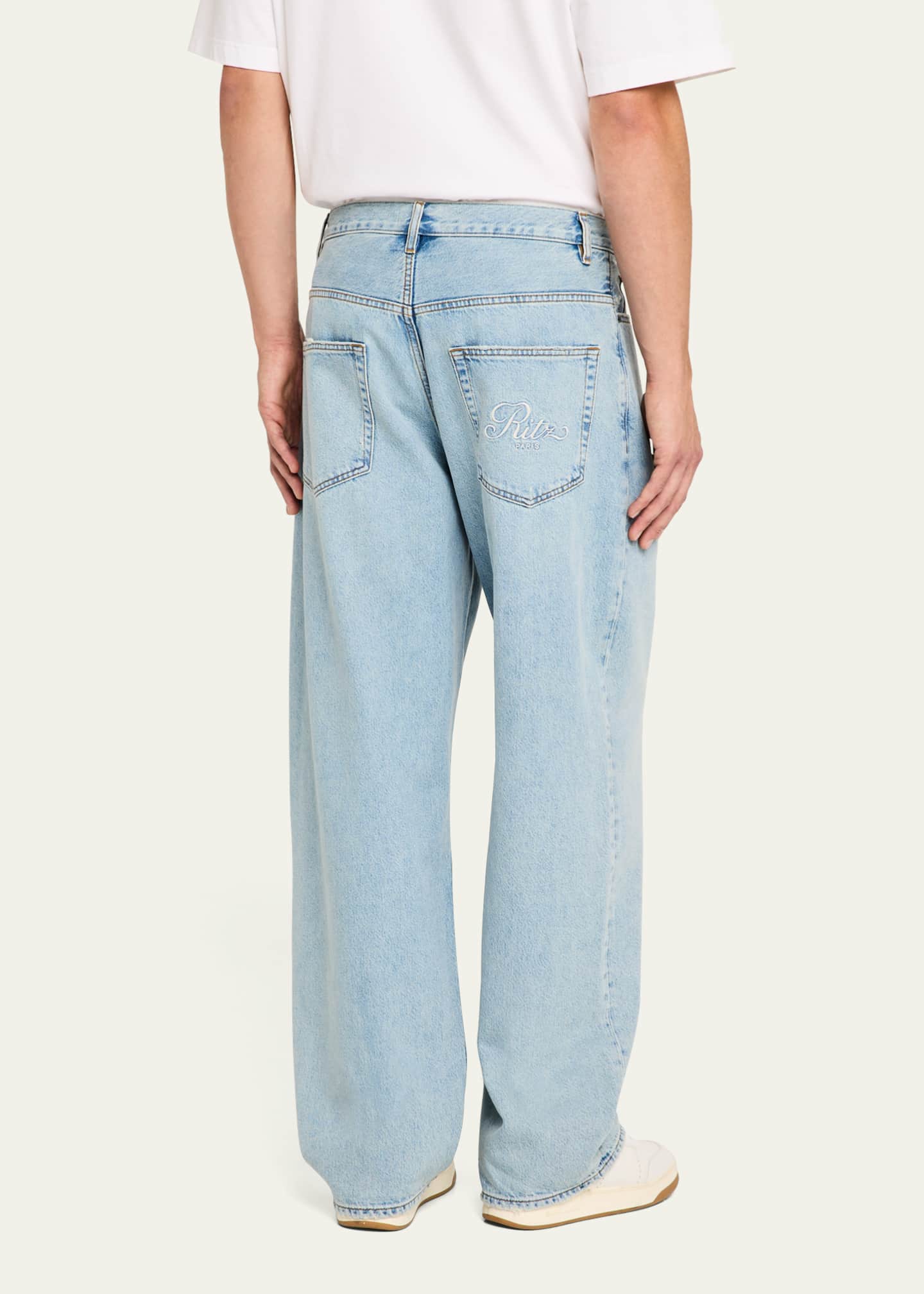 FRAME x Ritz Paris x Ritz Paris Men's Baggy Jeans Image 3 of 4