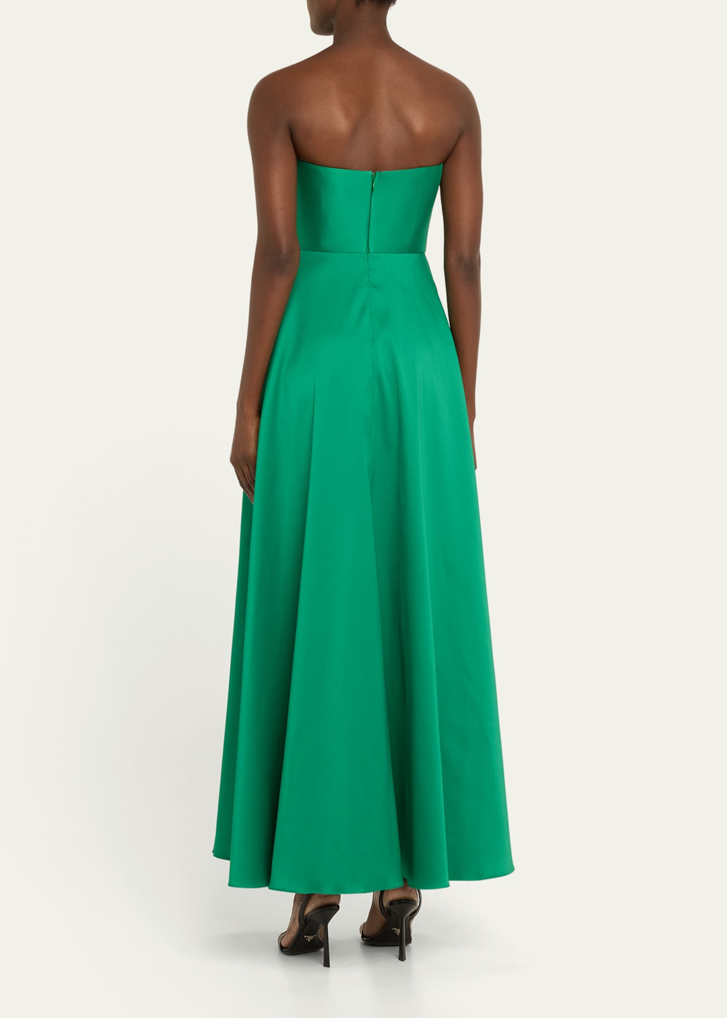 Badgley Mischka Strapless Bow-Front Gown Image 3 of 5