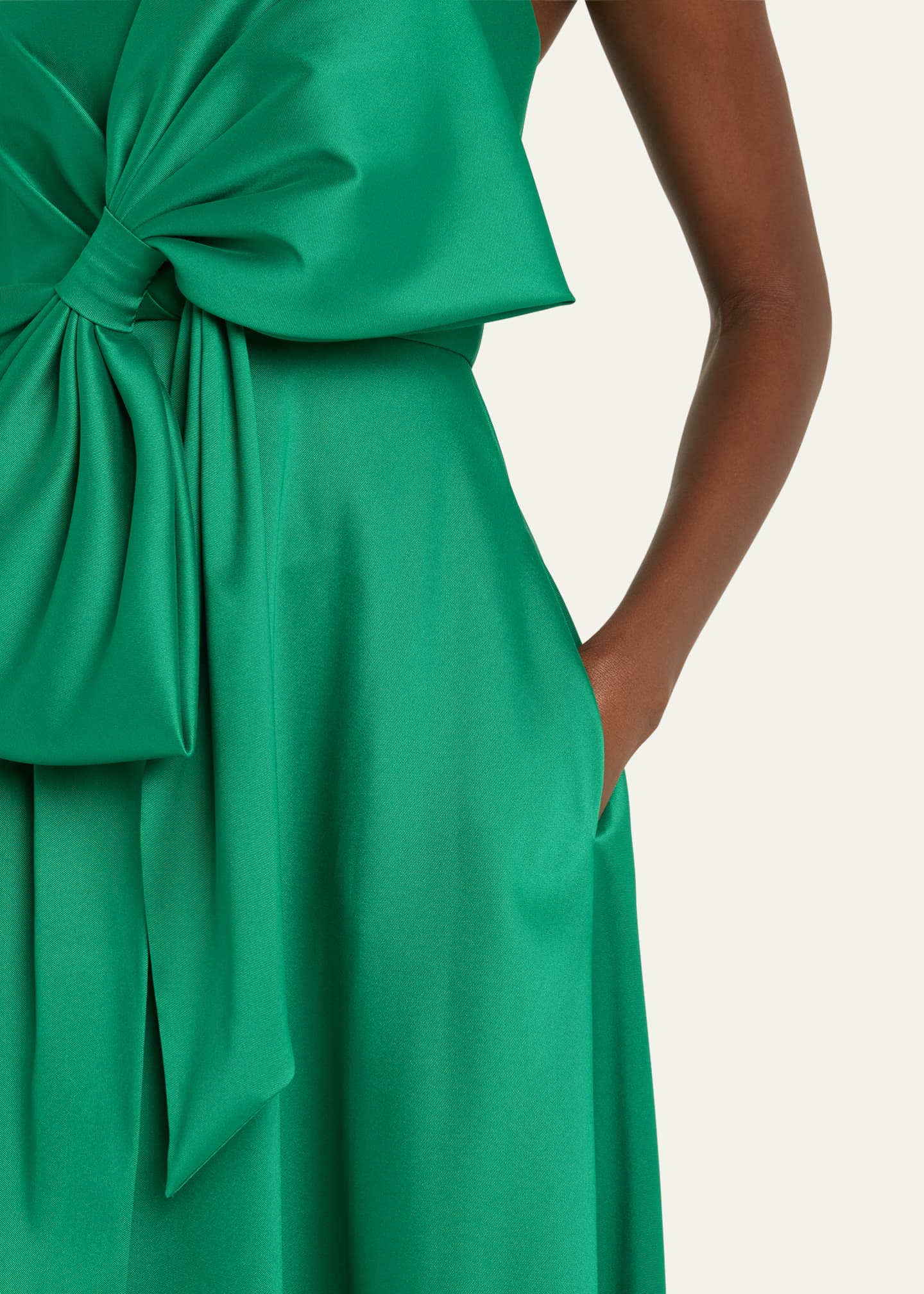 Badgley Mischka Strapless Bow-Front Gown Image 5 of 5