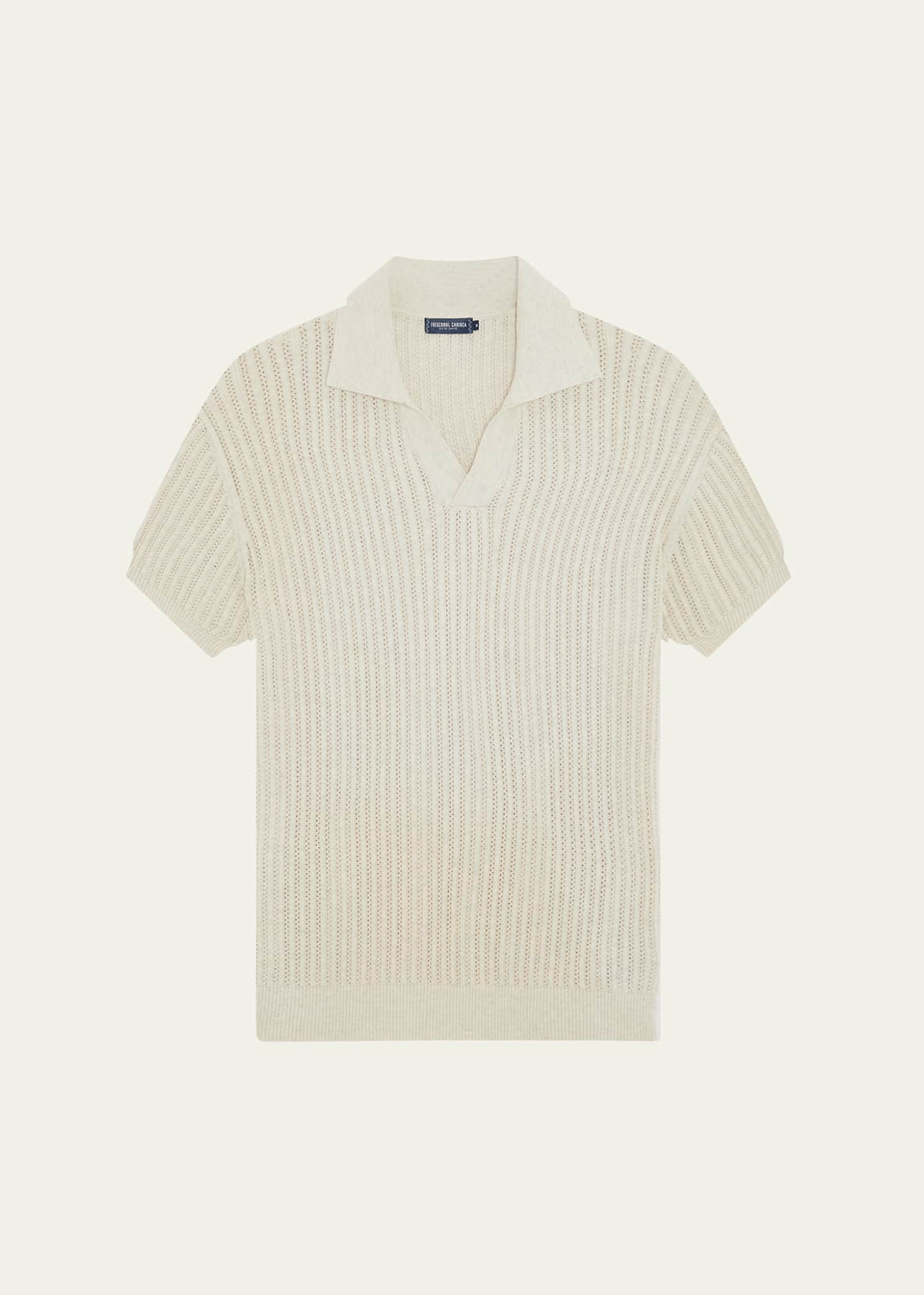 Frescobol Carioca Men's Rino Chain Stitch Polo Shirt