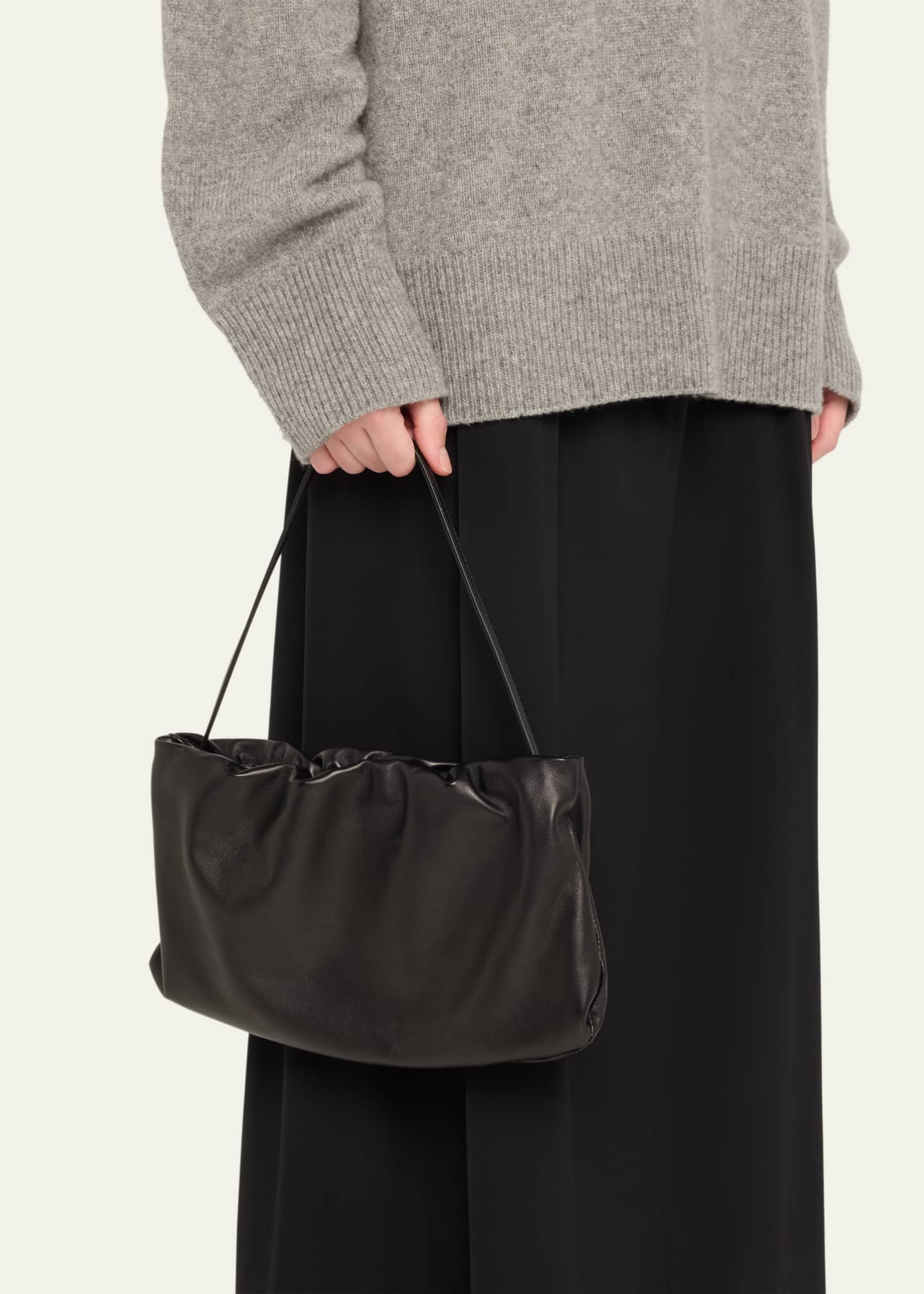 THE ROW Bourse XL Shoulder Bag in Napa Leather - Bergdorf