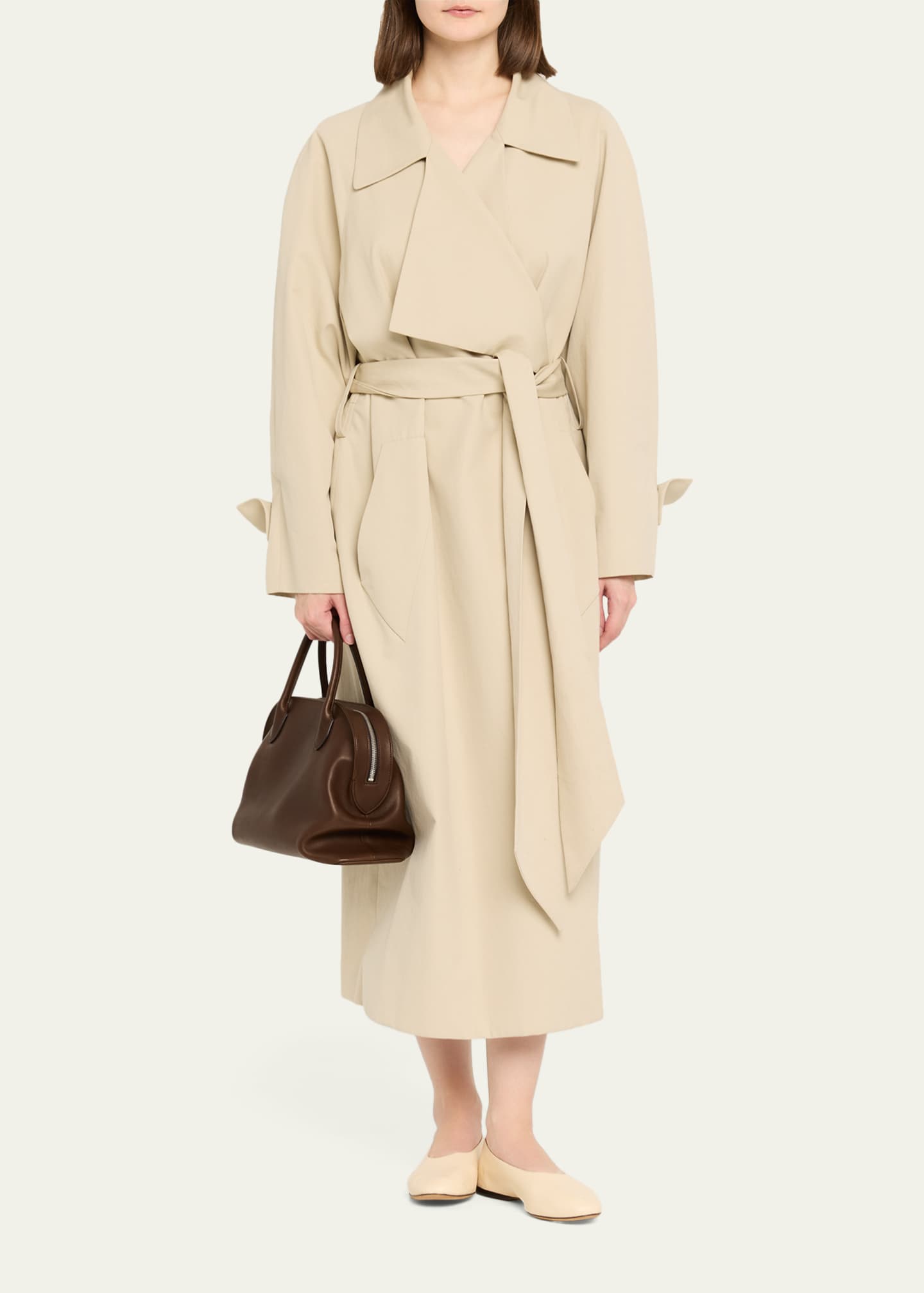 Kew Bowling Top-Handle Bag in Saddle Leather