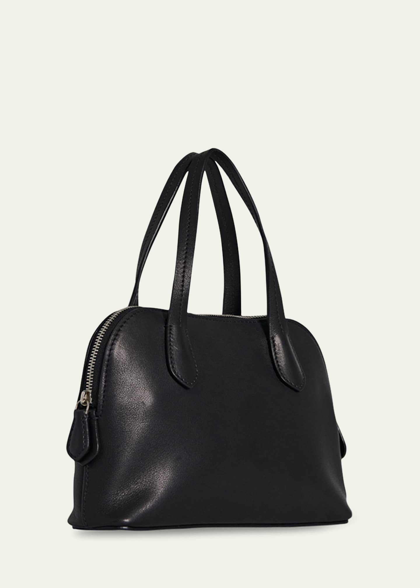 THE ROW Ingrid Top-Handle Bag in Saddle Leather Image 2 of 2