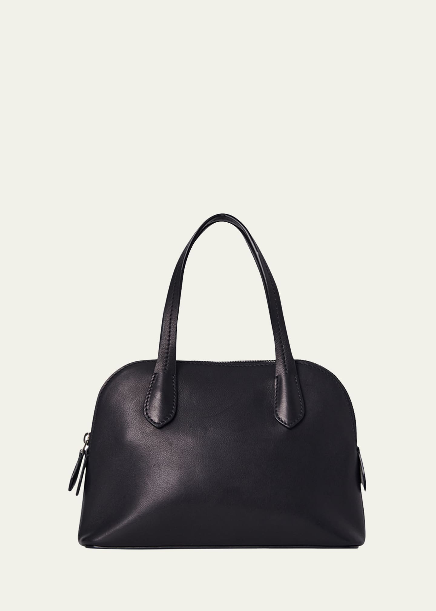 THE ROW Ingrid Top-Handle Bag in Saddle Leather Image 1 of 2