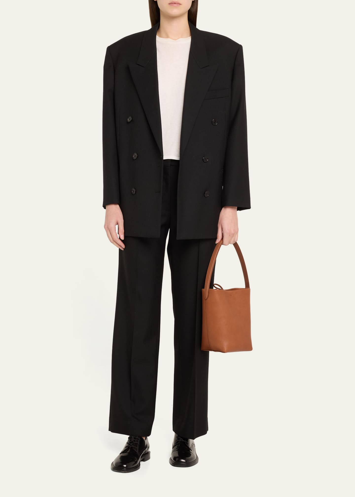Park Small North-South Tote Bag in Saddle Leather