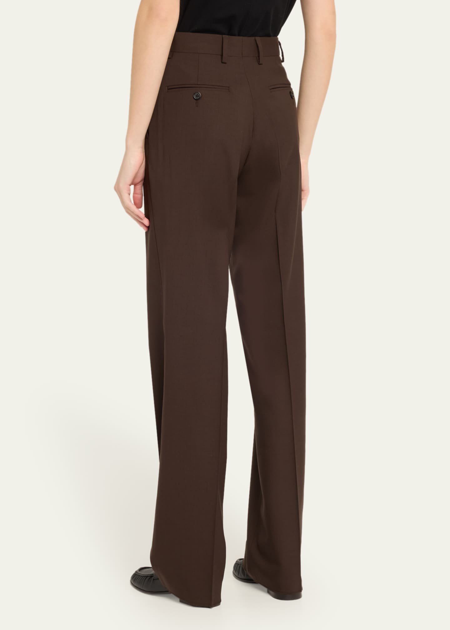 HOMMEGIRLS Straight Leg Wool Pants Image 3 of 5