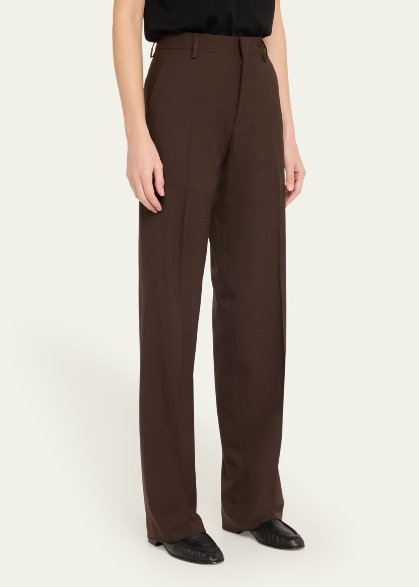 HOMMEGIRLS Straight Leg Wool Pants Image 4 of 5