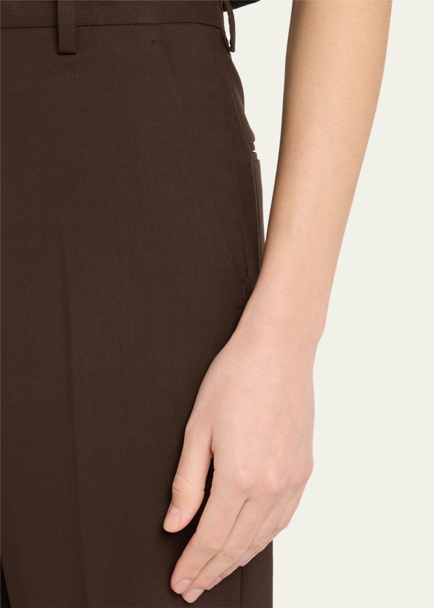 HOMMEGIRLS Straight Leg Wool Pants Image 5 of 5