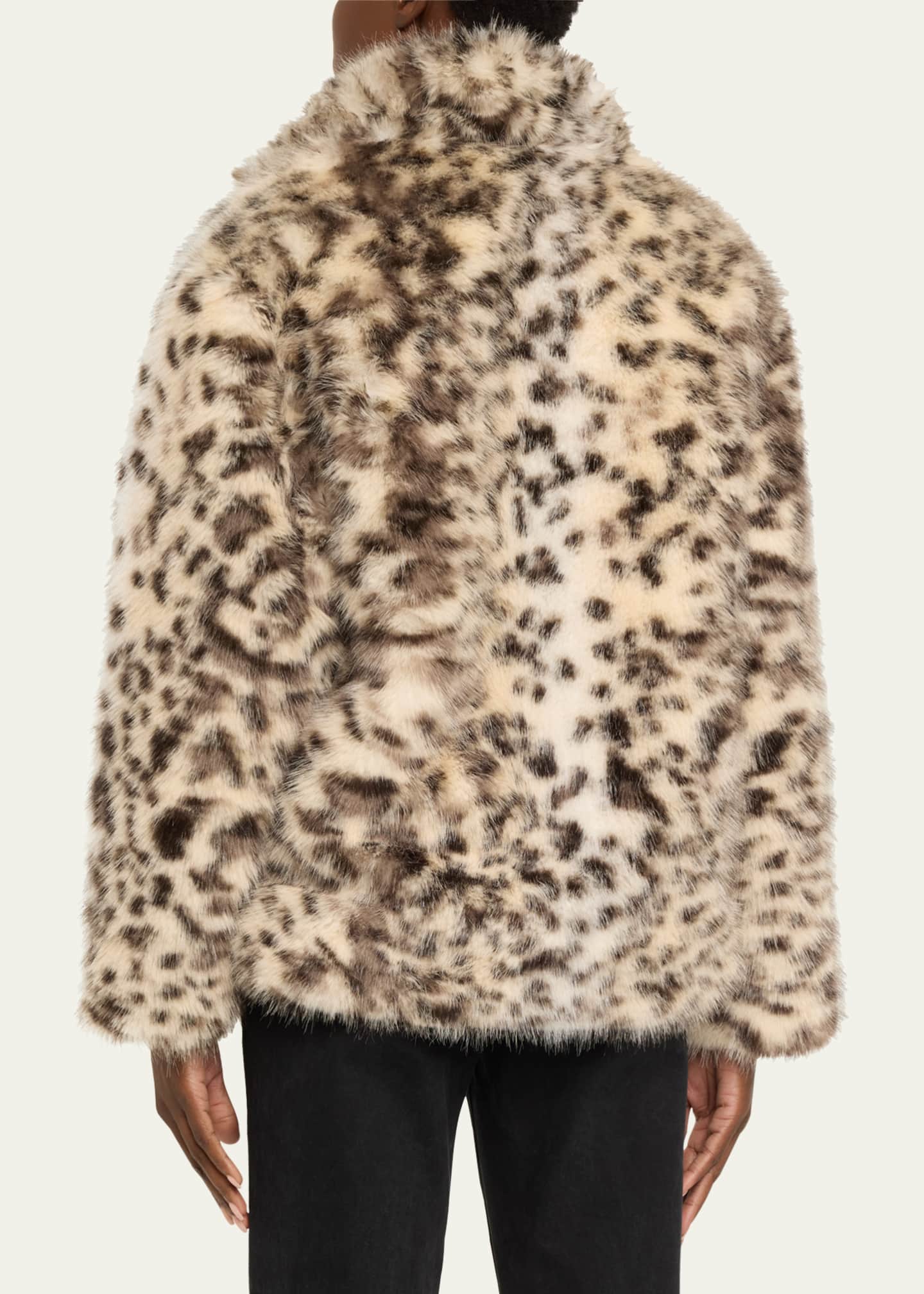 HOMMEGIRLS Leopard Faux-Fur Coat - Bergdorf Goodman