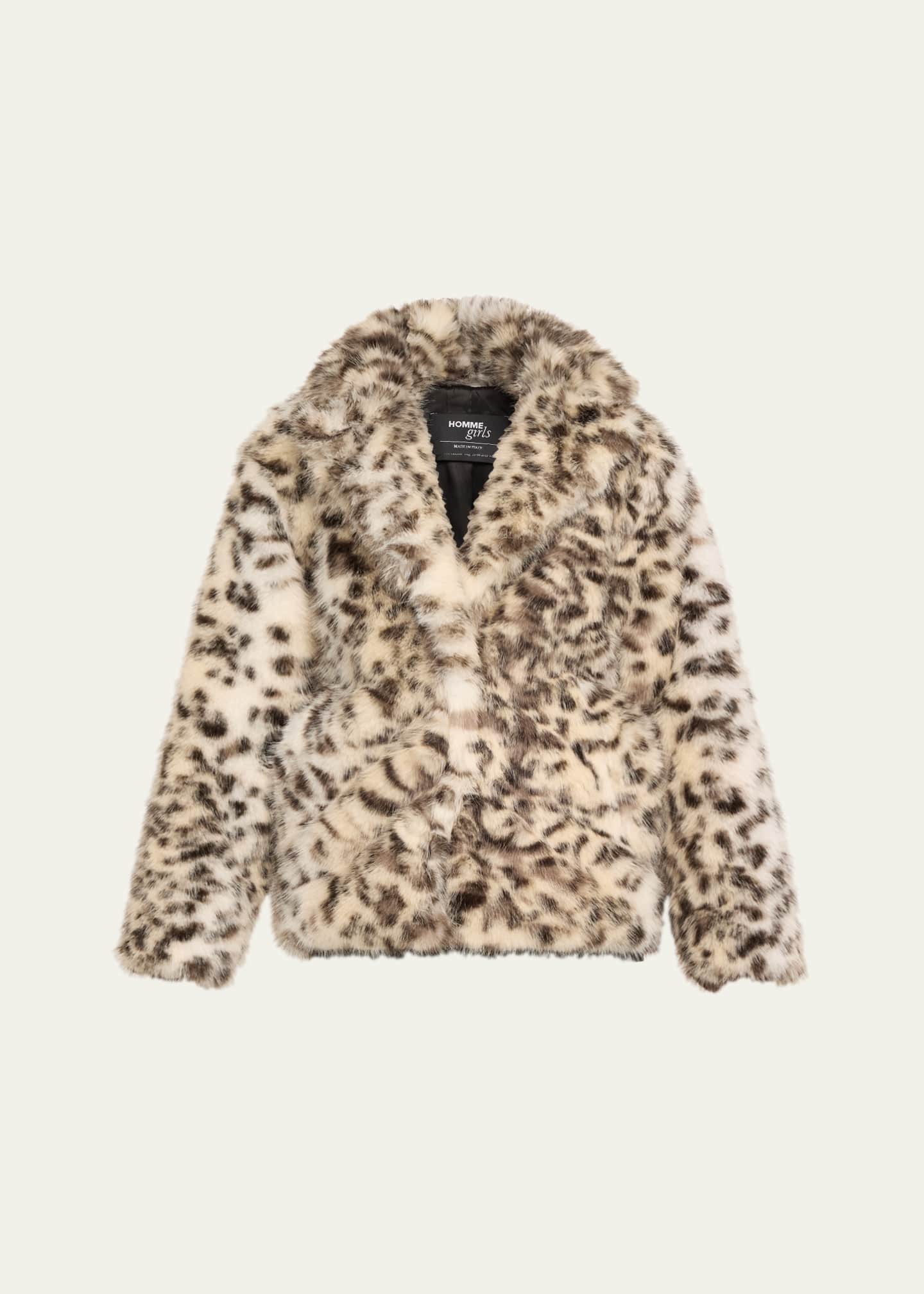HOMMEGIRLS Leopard Faux-Fur Coat - Bergdorf Goodman