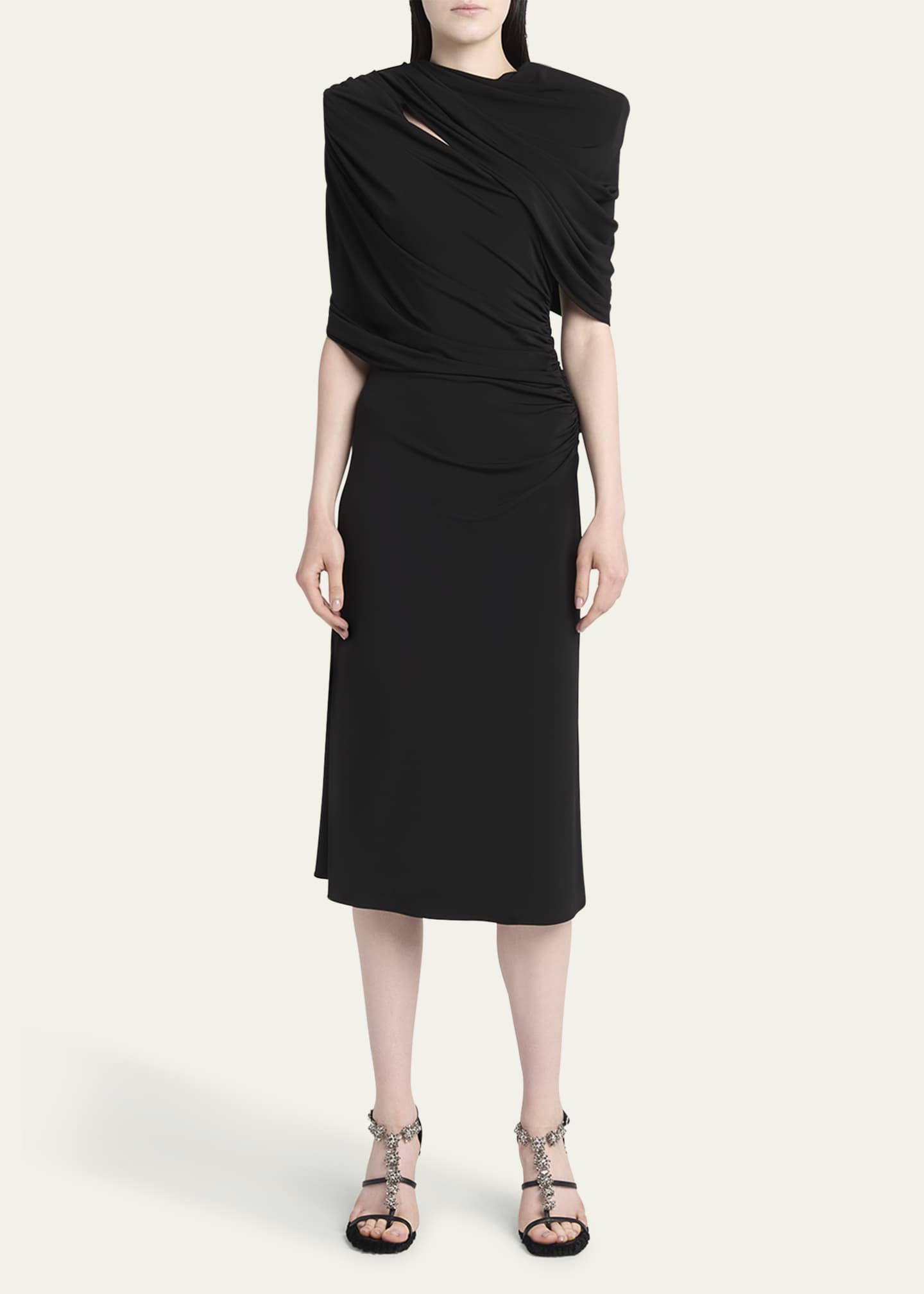 Stella Mccartney Women Robe Midi À Col Ras Du Cou