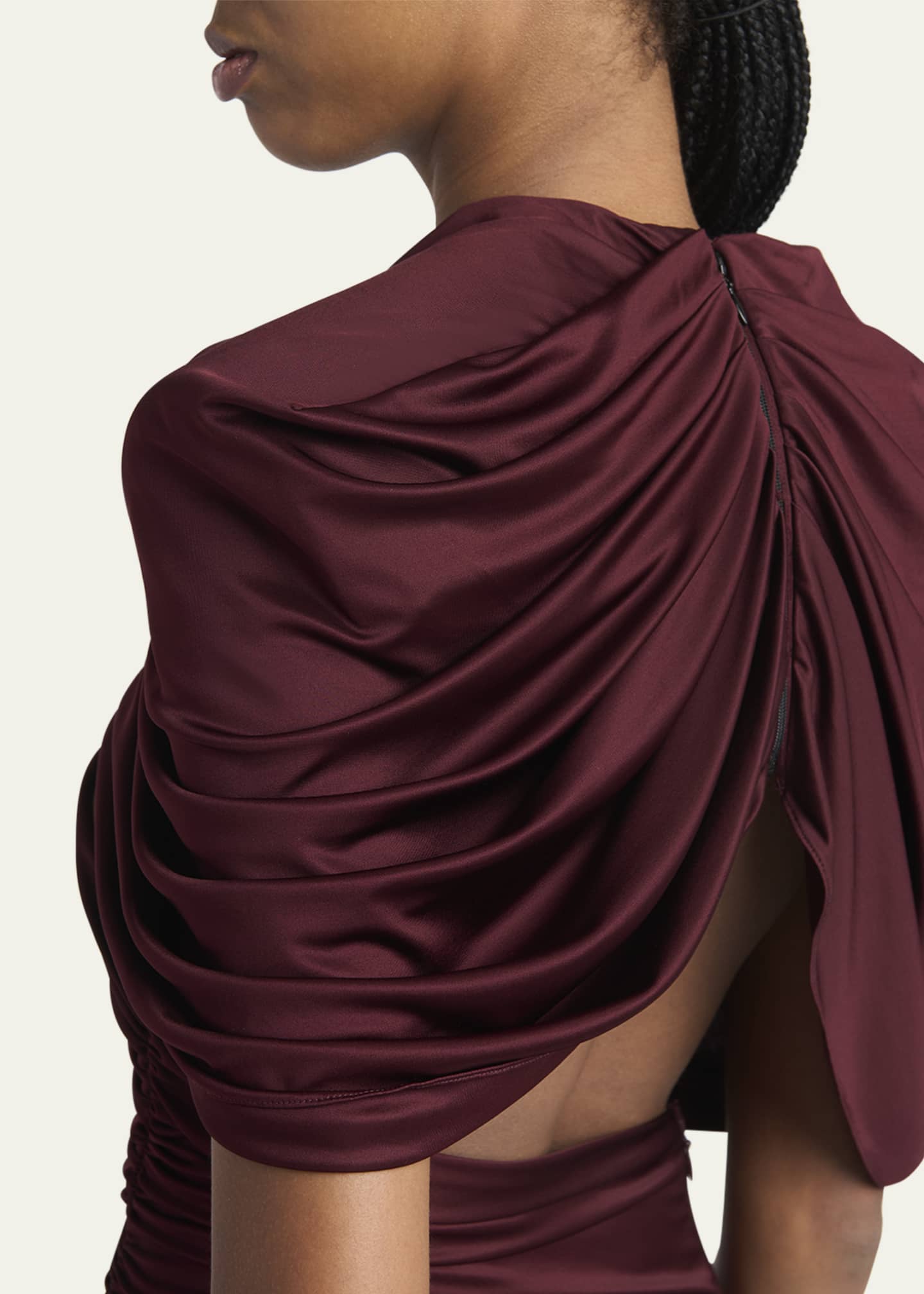 Stella McCartney Long Draped Cape Cutout Gown Image 5 of 5