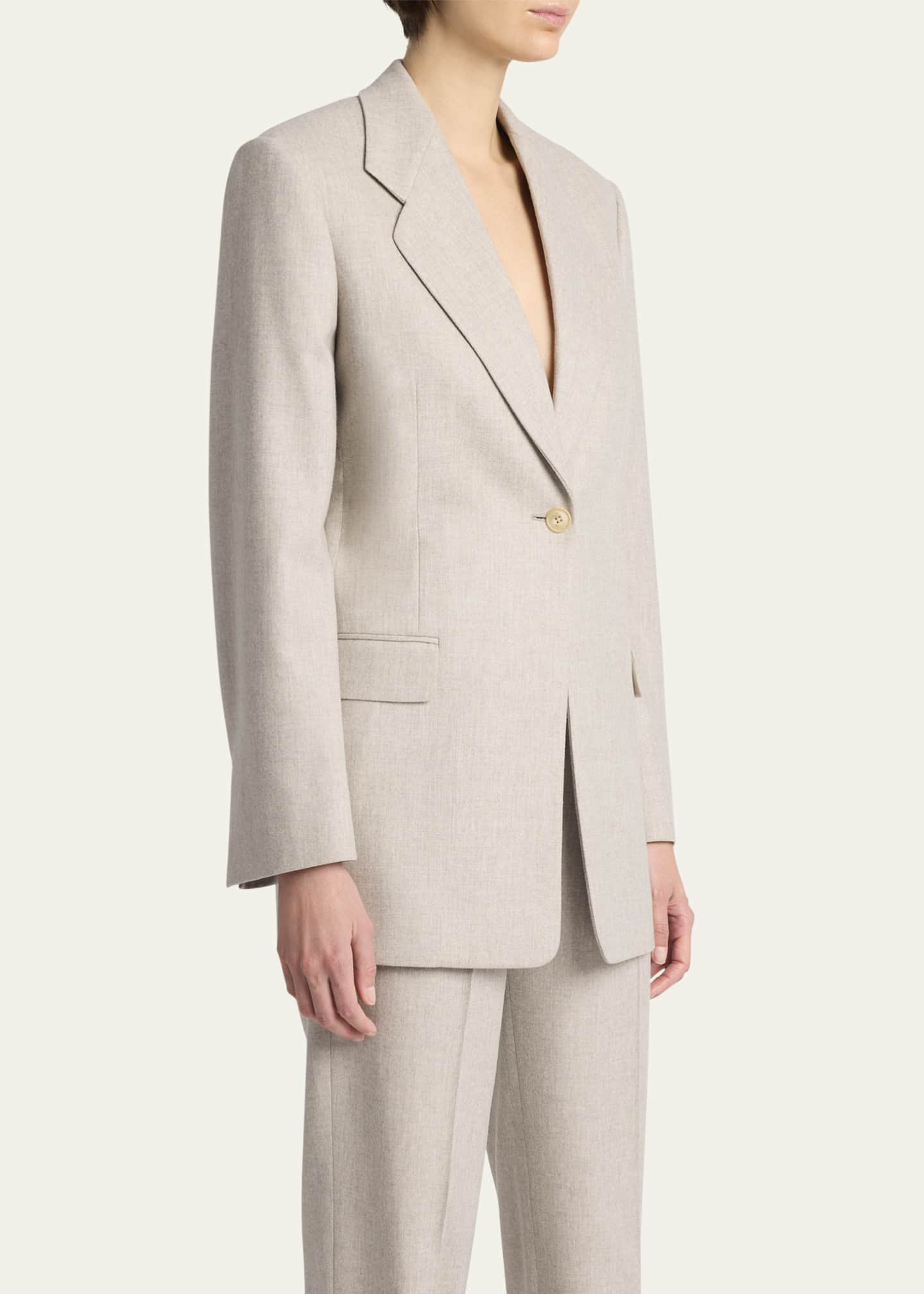 ジャケット・アウター Na.e Wool&Cashmere Button Coat NWT One-Button Double-Face Wool-Cashmere Coat from Theory