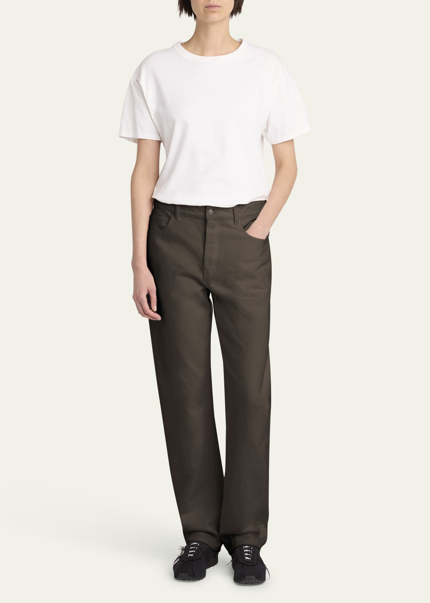 THE ROW Carlyl Straight Leg Pants Image 2 of 5