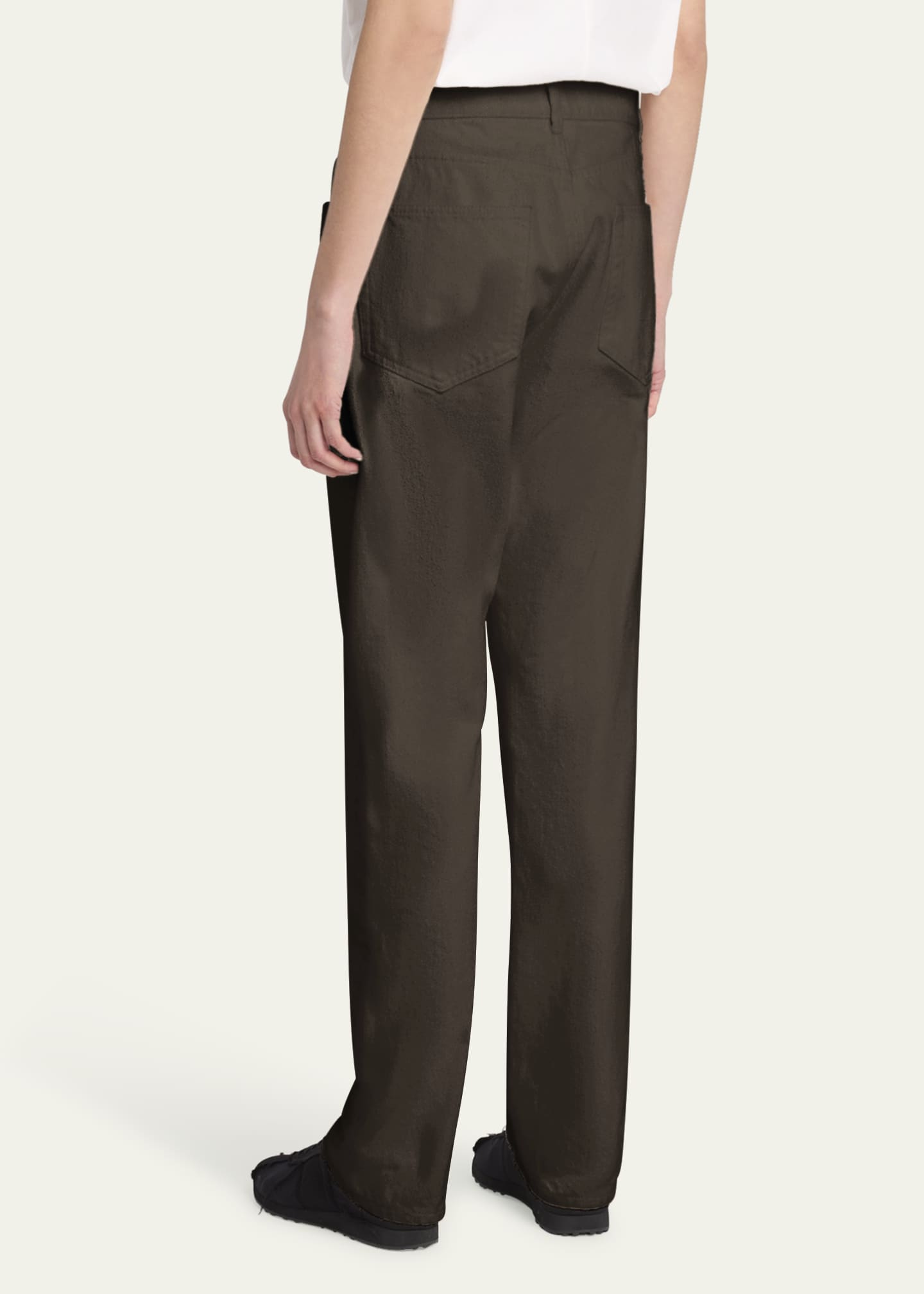 THE ROW Carlyl Straight Leg Pants Image 3 of 5