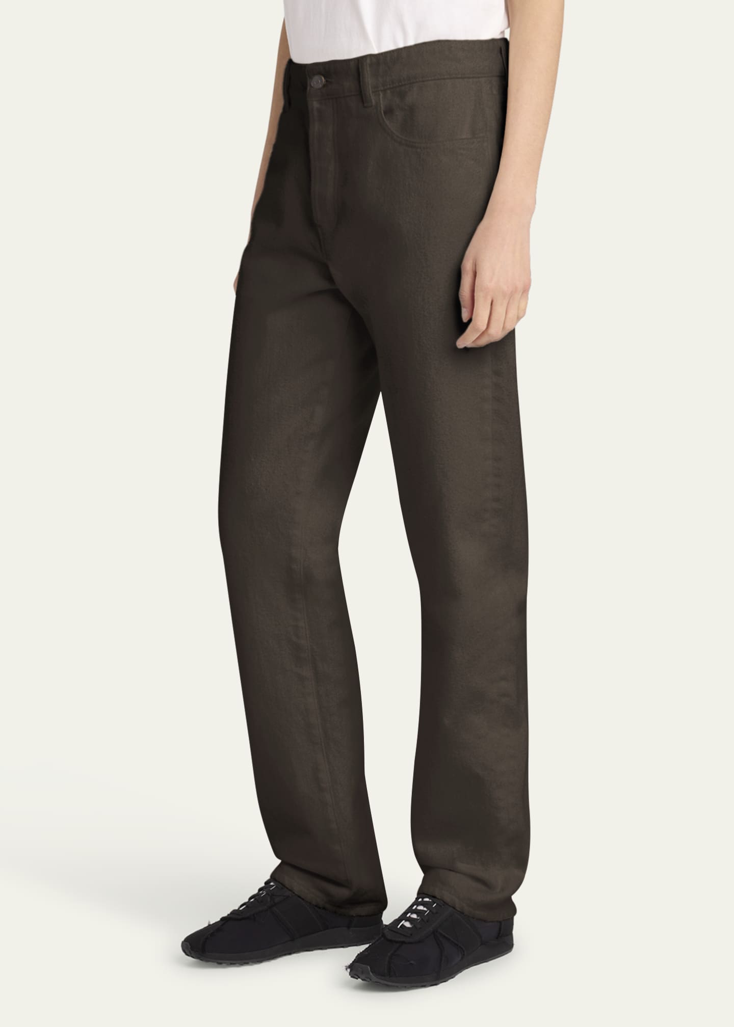 THE ROW Carlyl Straight Leg Pants Image 4 of 5