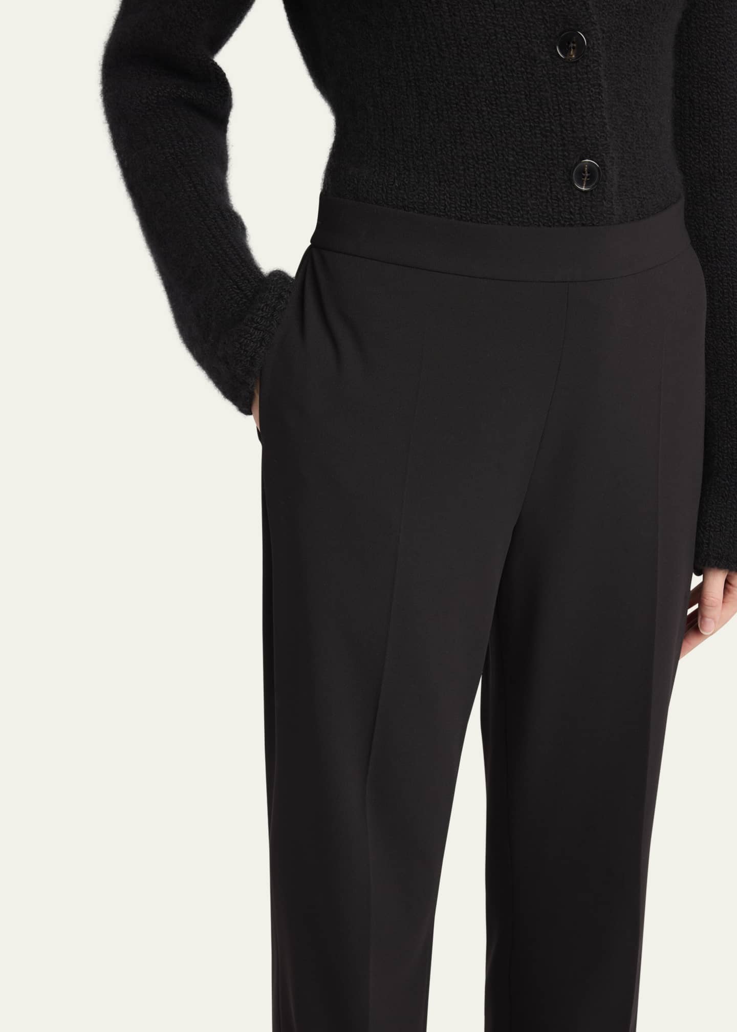 THE ROW Dina Straight Leg Wool Pants Image 5 of 5