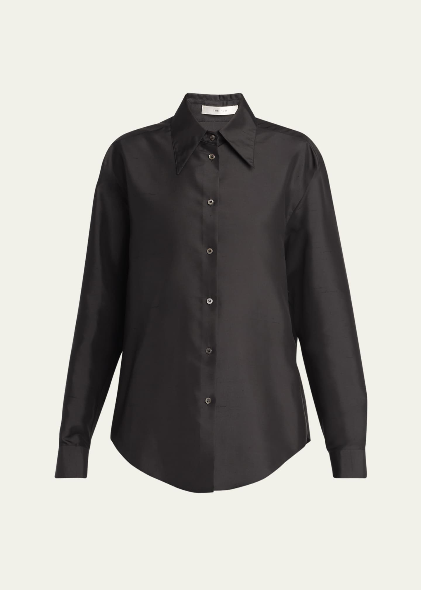 THE ROW Parave Button Down Silk Blouse Image 1 of 5