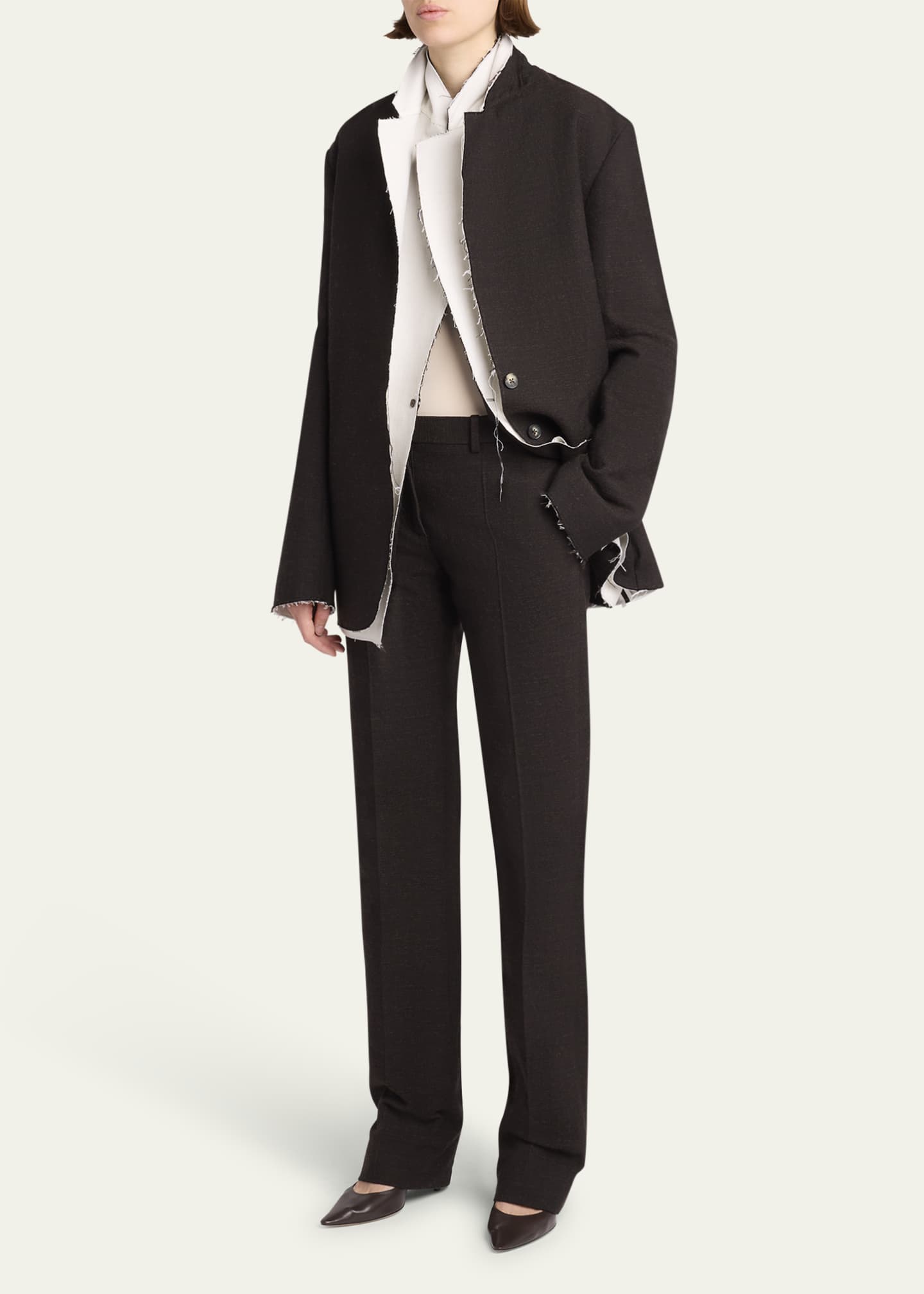 【送料&関税込】The Row Selvie Pants The Row | Selvie black pants | Savannahs