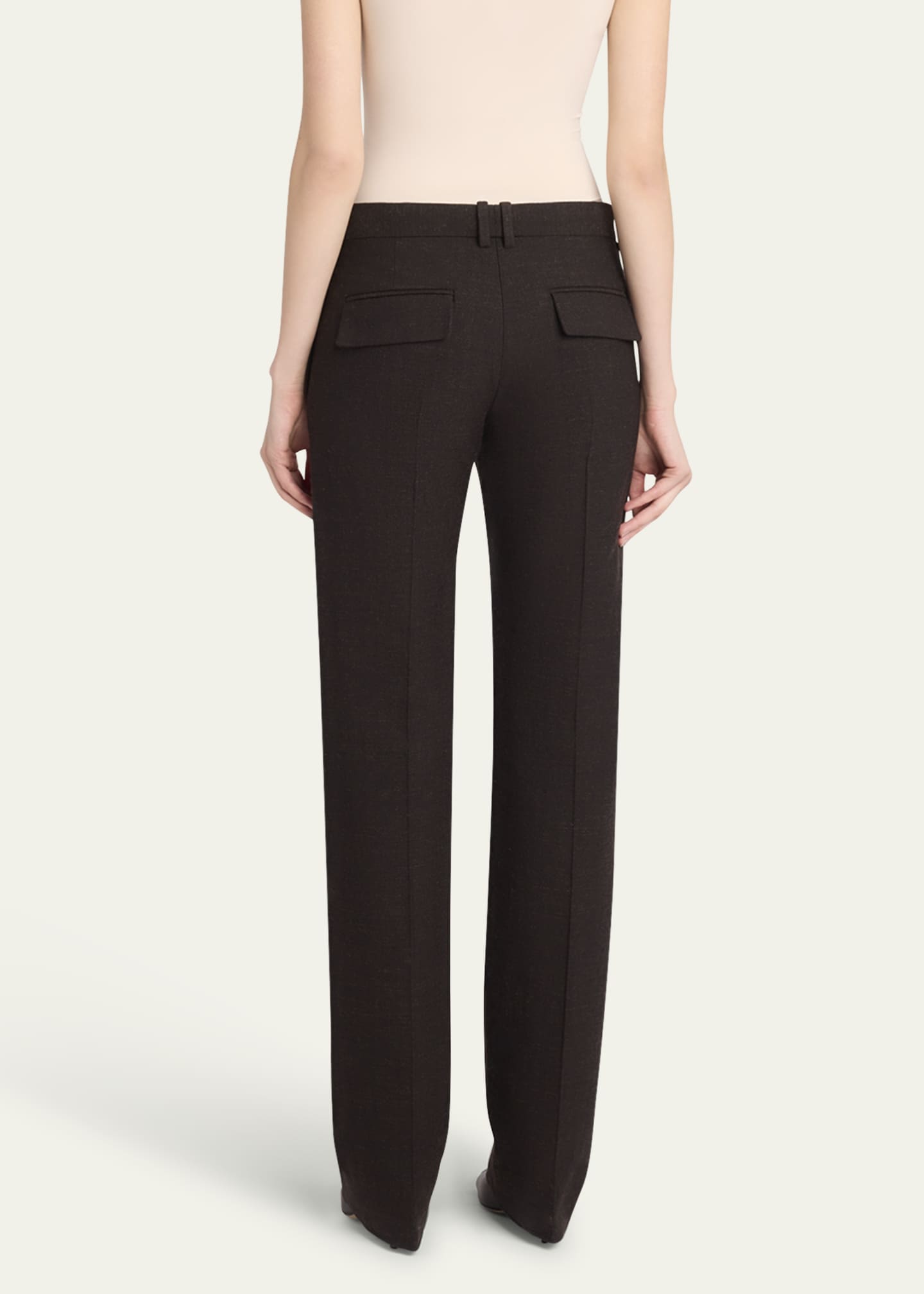 パンツ THE ROW 'Selvie' pants Gray 8495W3472 tr26176r-Selvie-black-pants-