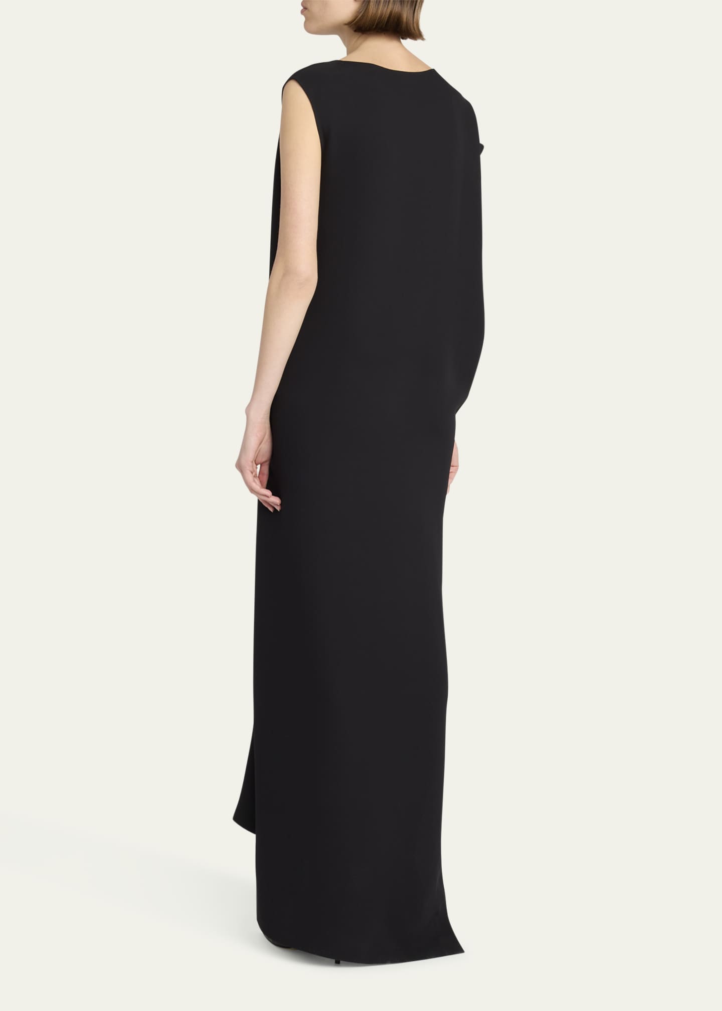 THE ROW Esmee High-Low Column Silk Dress Image 3 of 5