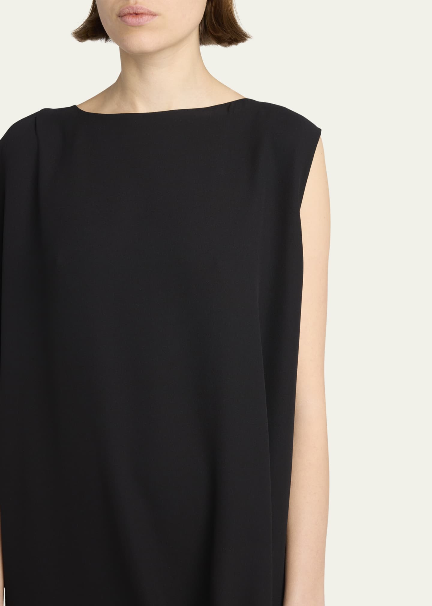 THE ROW Esmee High-Low Column Silk Dress Image 5 of 5