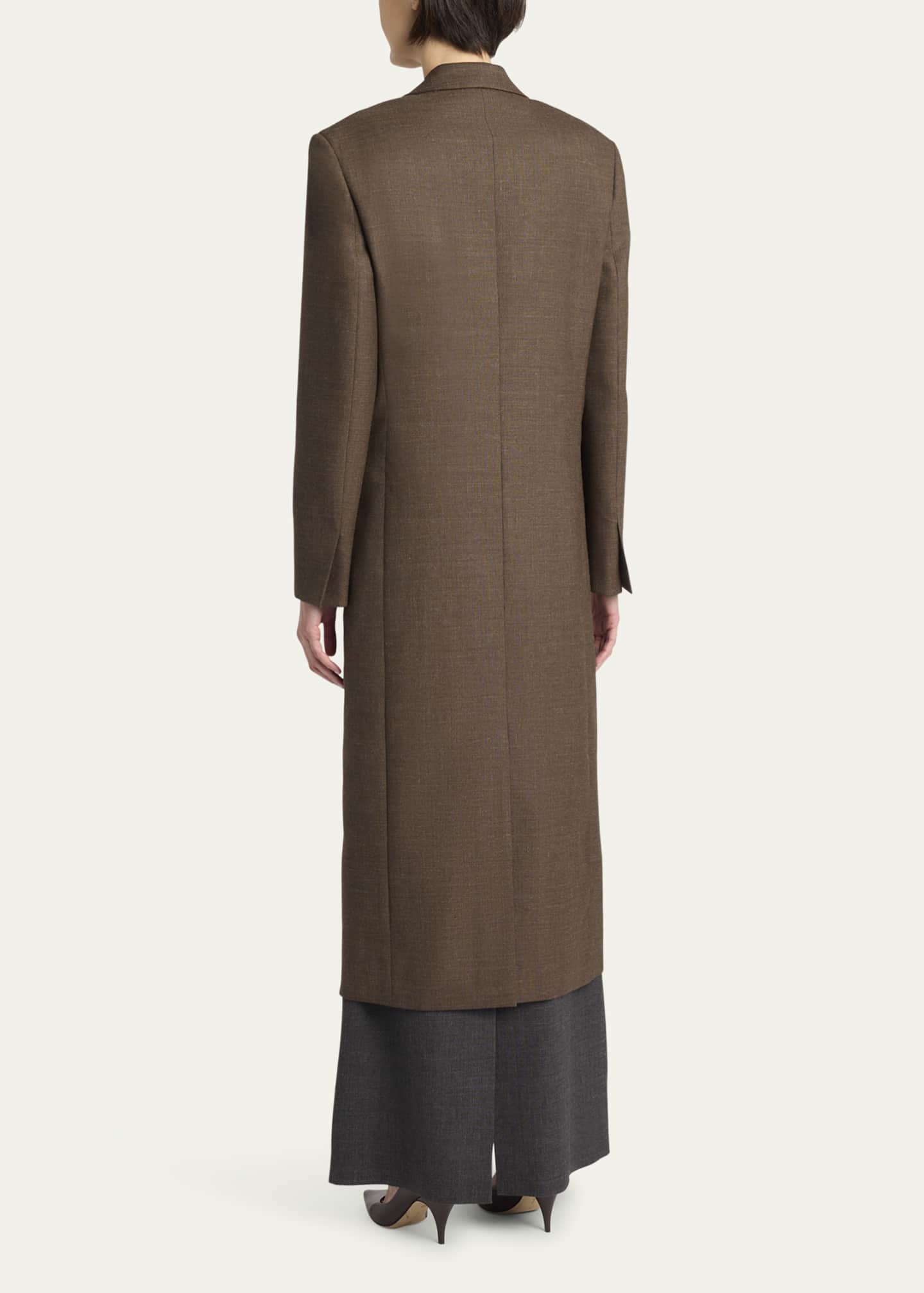THE ROW Vermontine One-Button Wool Coat Image 3 of 5