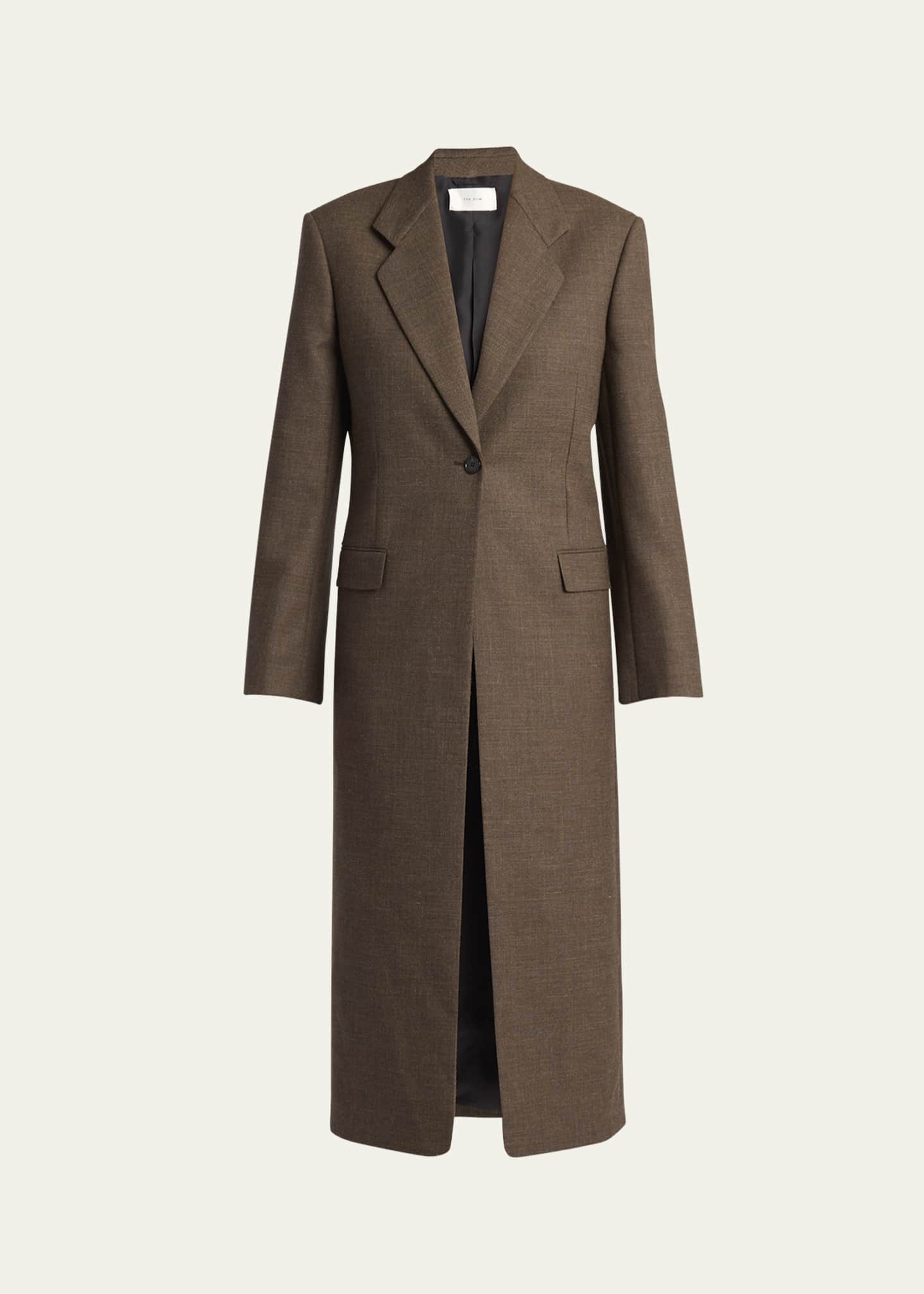 THE ROW Vermontine One-Button Wool Coat Image 1 of 5