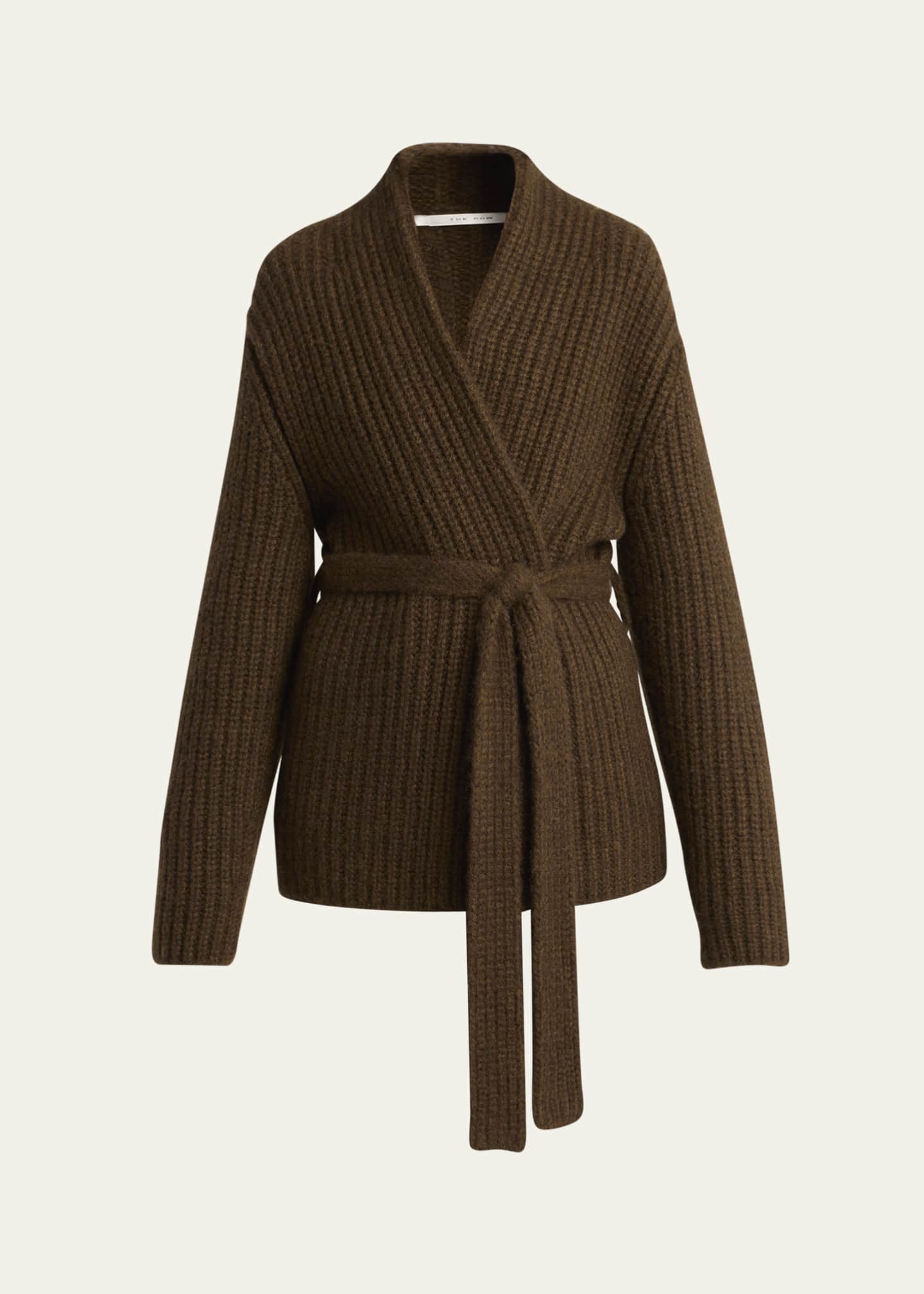 THE ROW Isotani Chunky Cashmere Wrap Cardigan