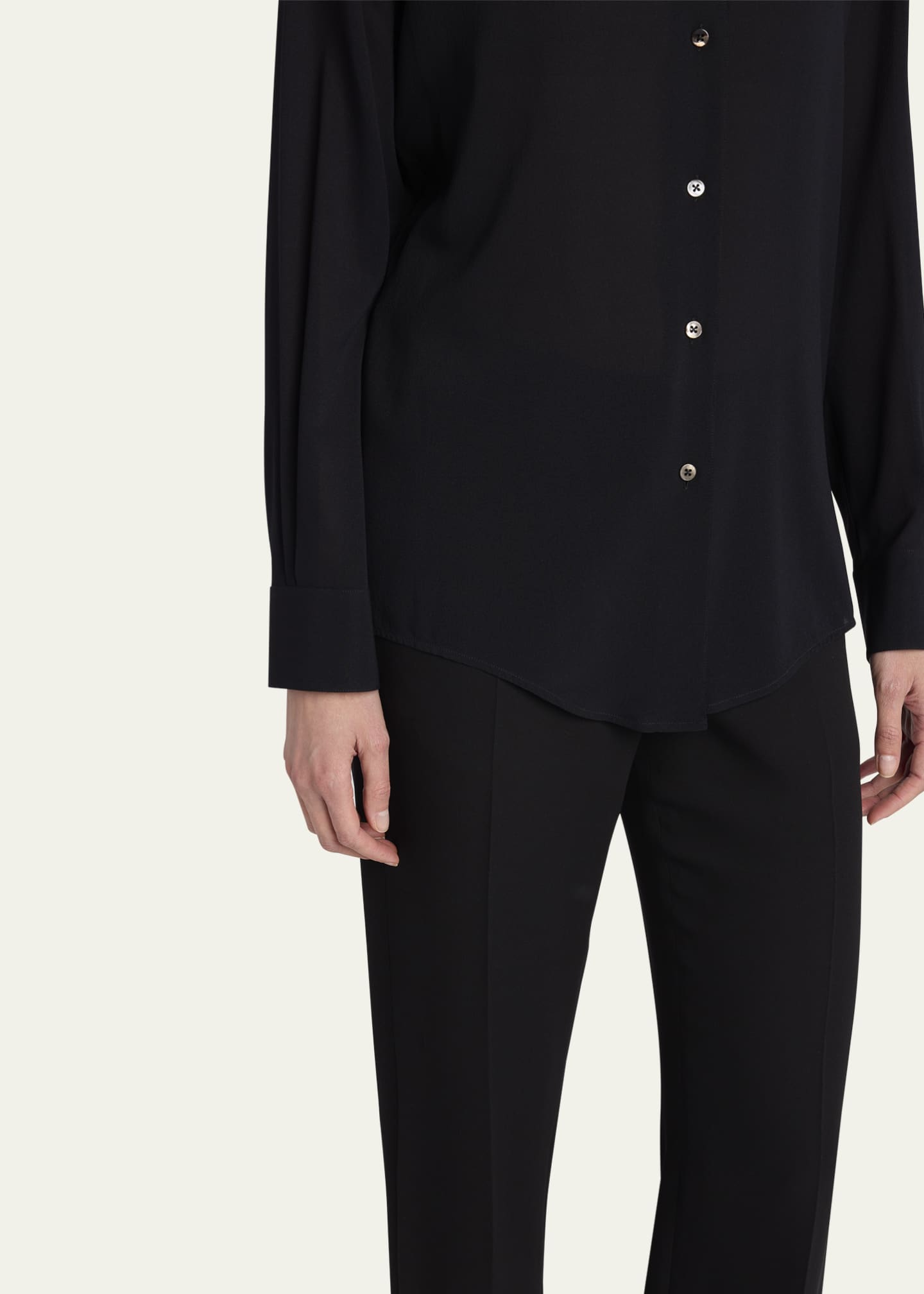 Elia Button Down Silk Blouse