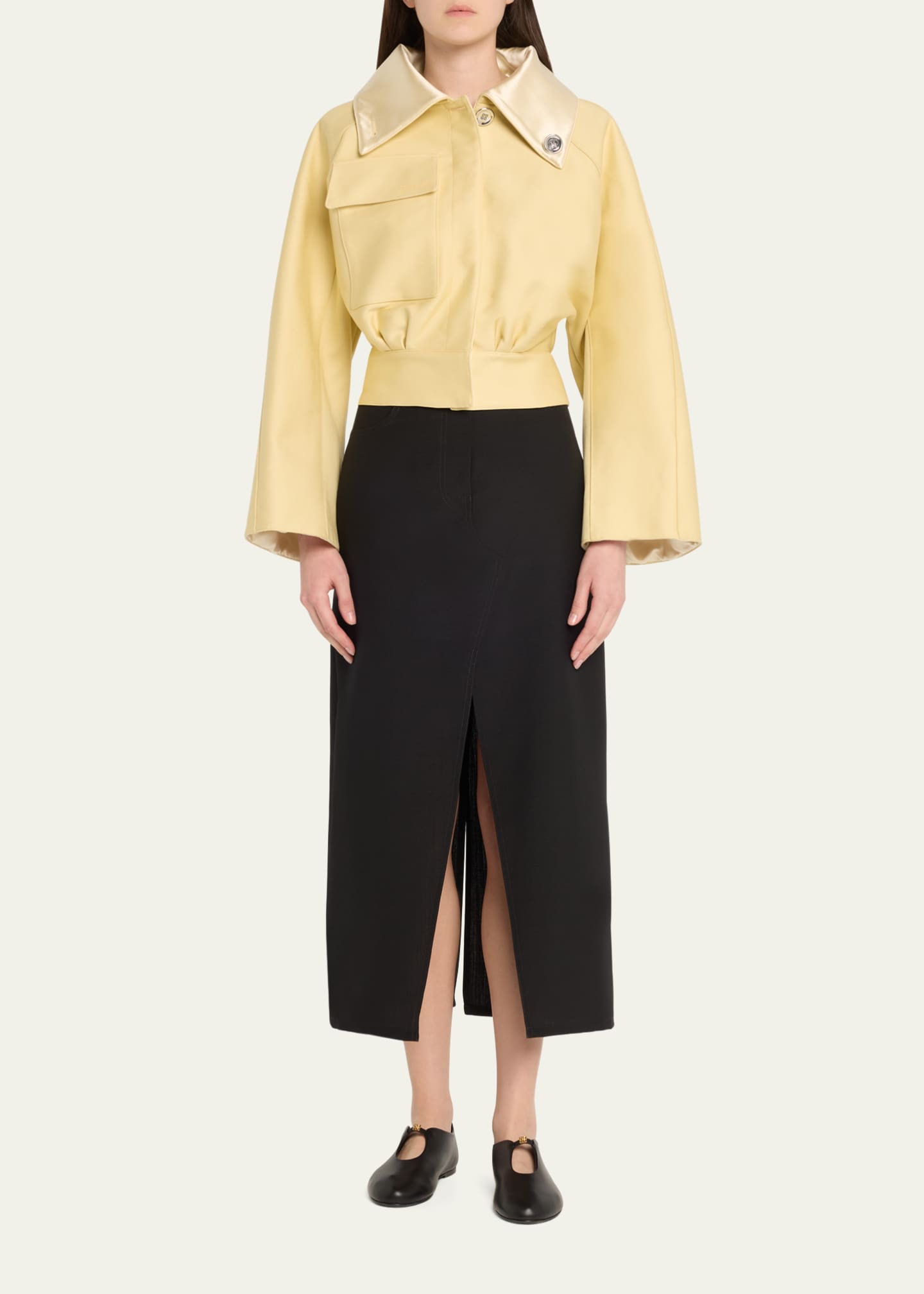 Givenchy 4G Liquid Leather Ballerina Flats Image 3 of 6