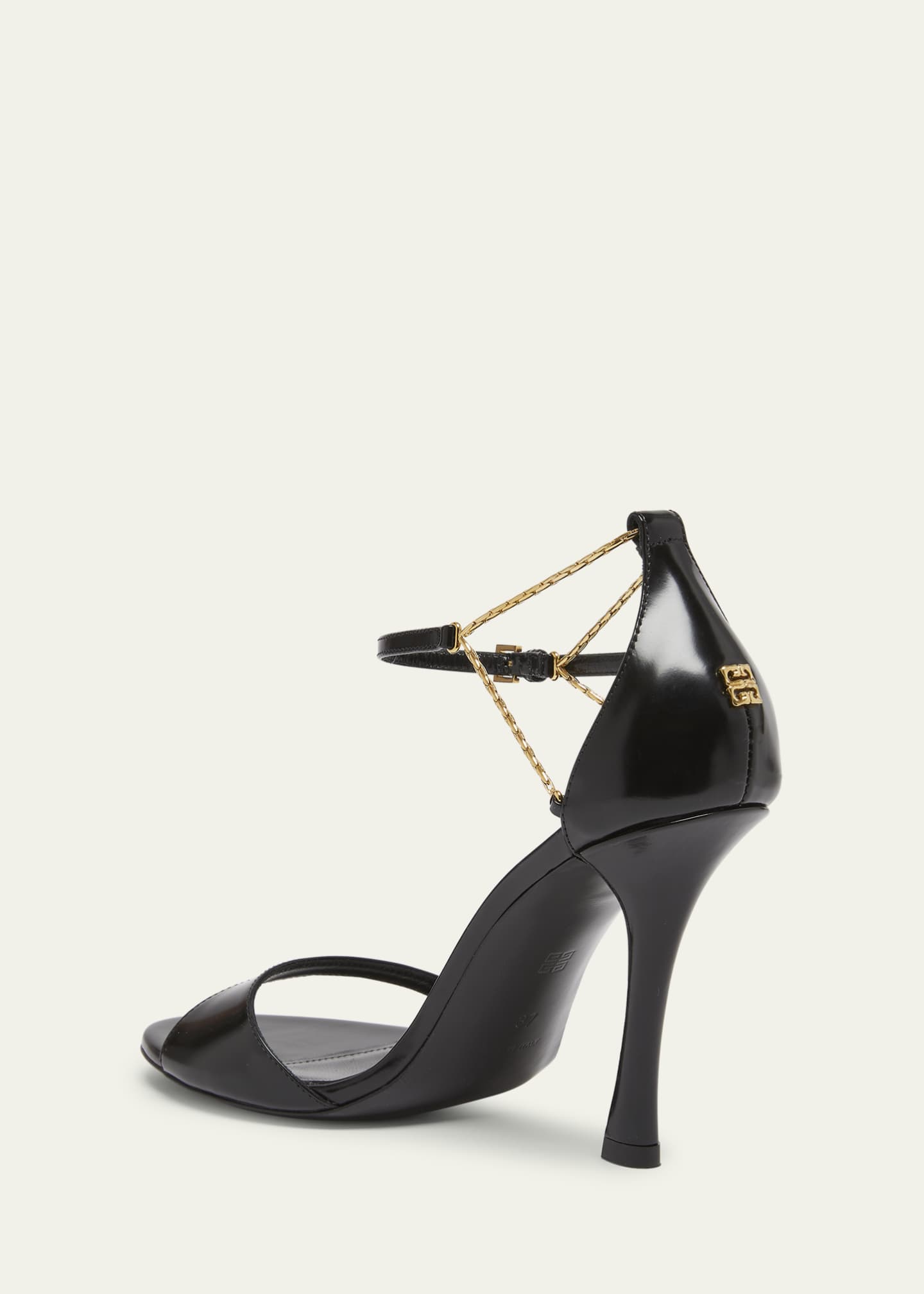 サンダル・ミュール Givenchy Black Leather 4G Liquid Slippers Givenchy | 4G liquid black flat mules | Savannahs