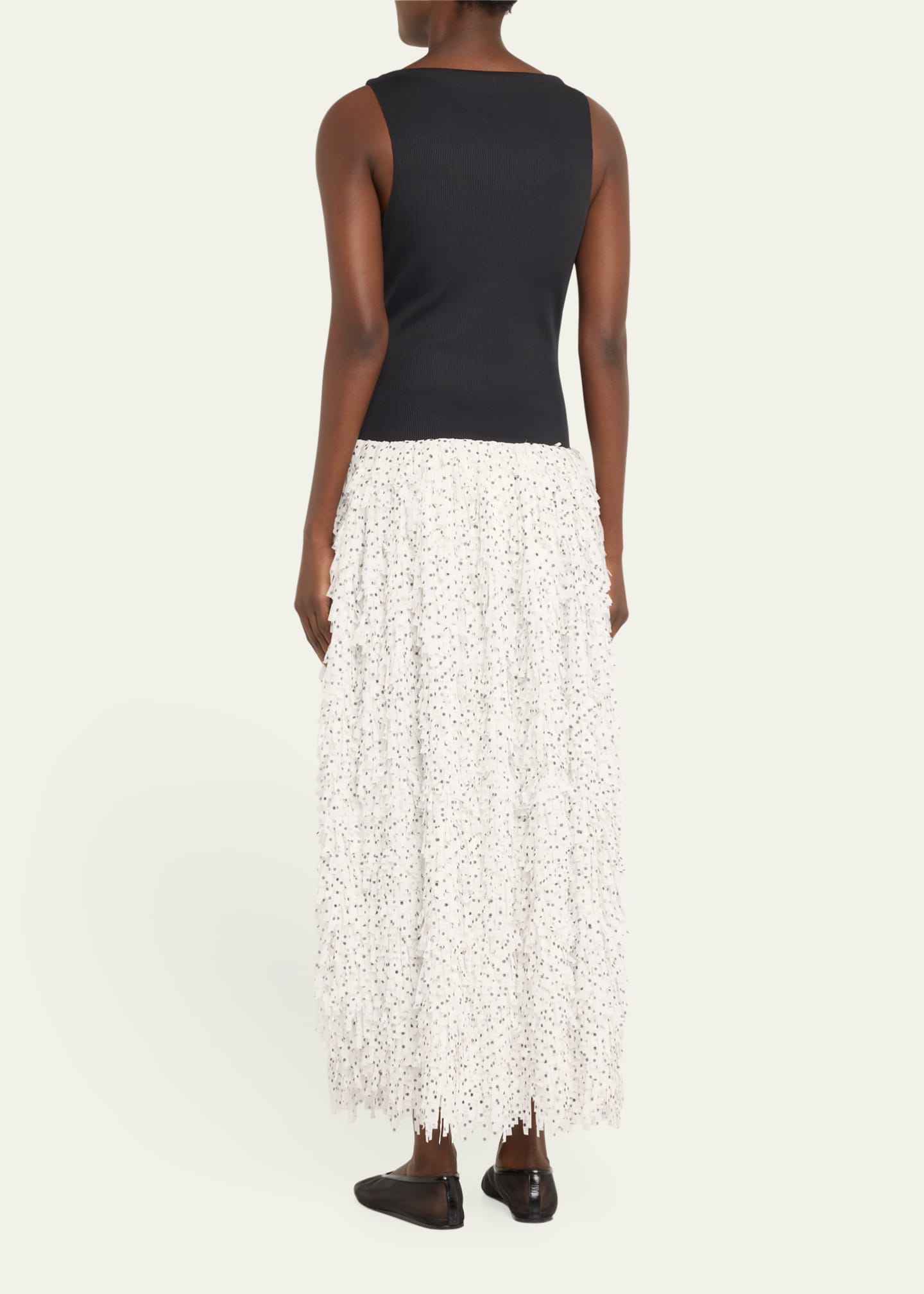 Juni Fringe Drop-Waist Midi Dress - Thumbnail 3
