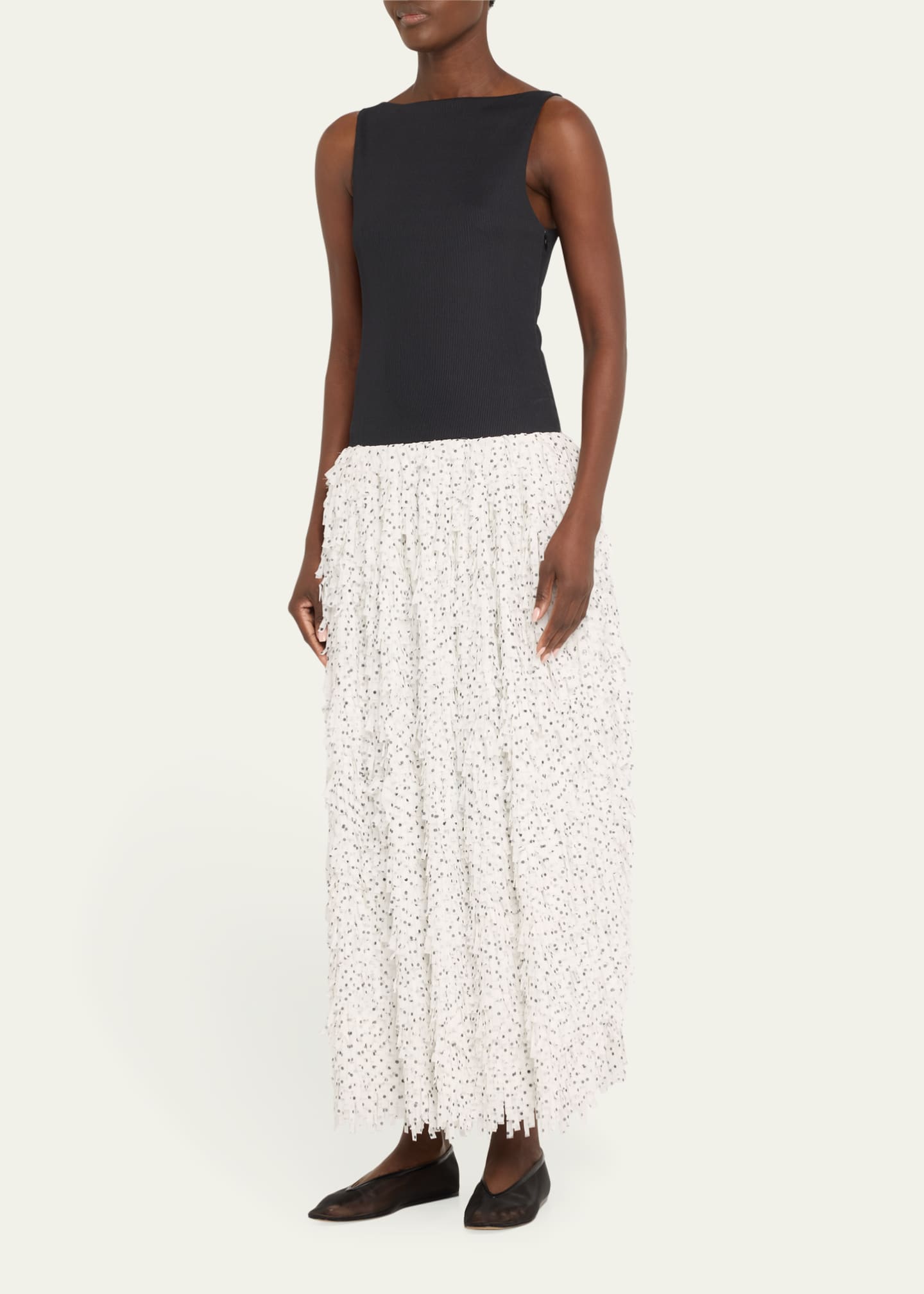 Juni Fringe Drop-Waist Midi Dress - Thumbnail 4