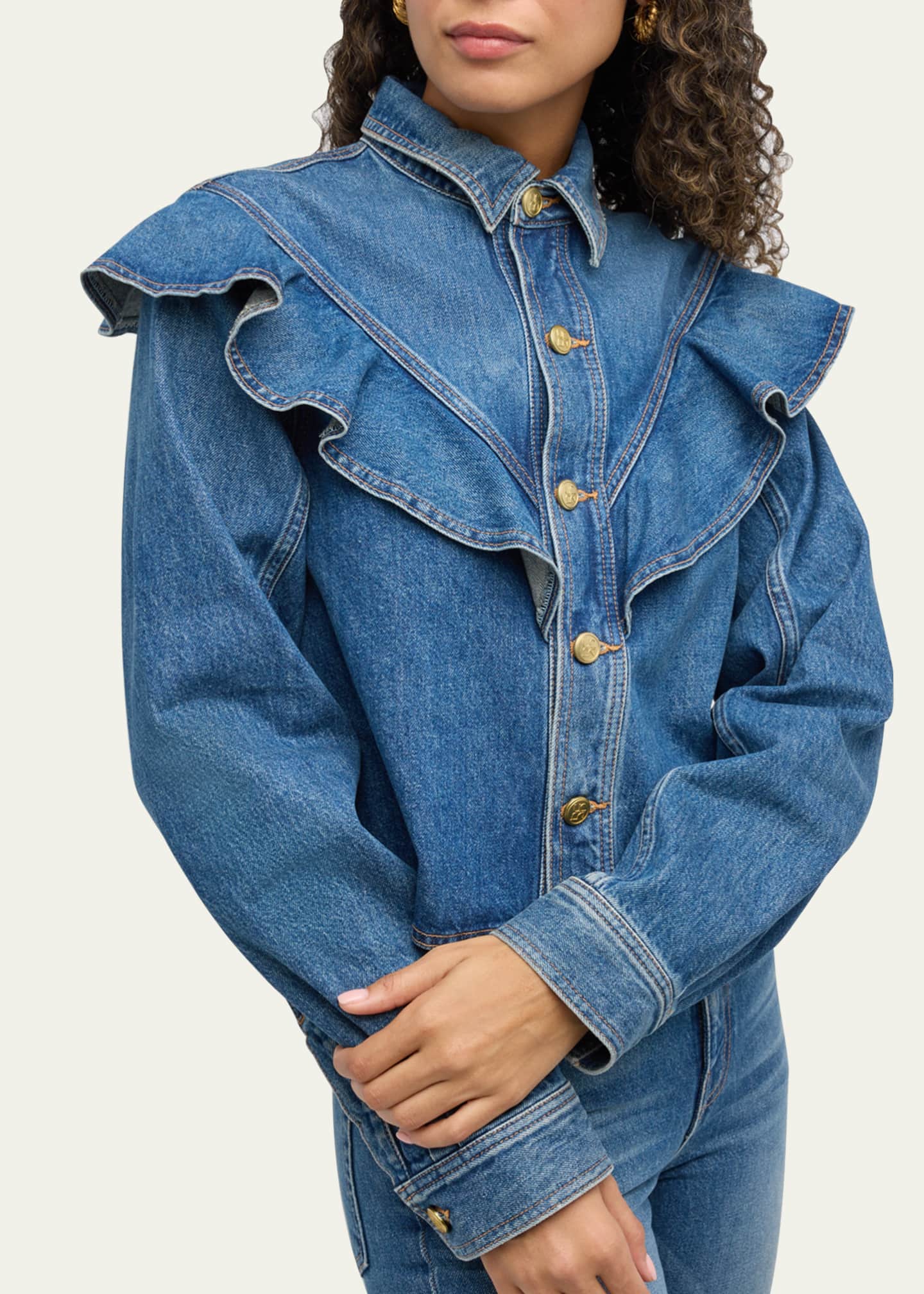 Ulla Johnson The Mathilde Denim Shirt Image 5 of 5
