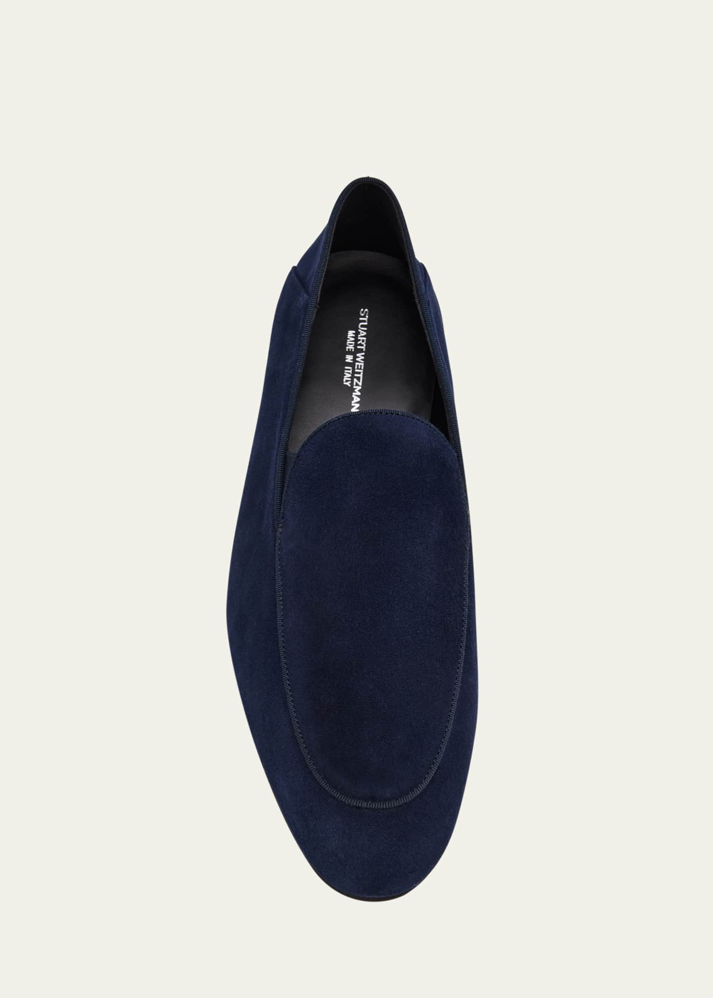 Stuart Weitzman Men's Briggs Suede Venetian Loafers Image 6 of 6