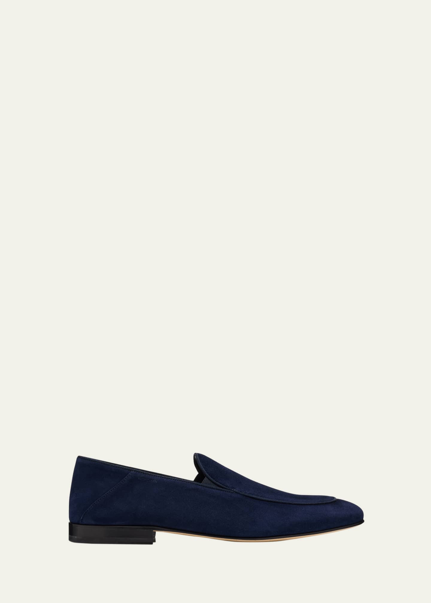 Stuart Weitzman Men's Briggs Suede Venetian Loafers Image 1 of 6