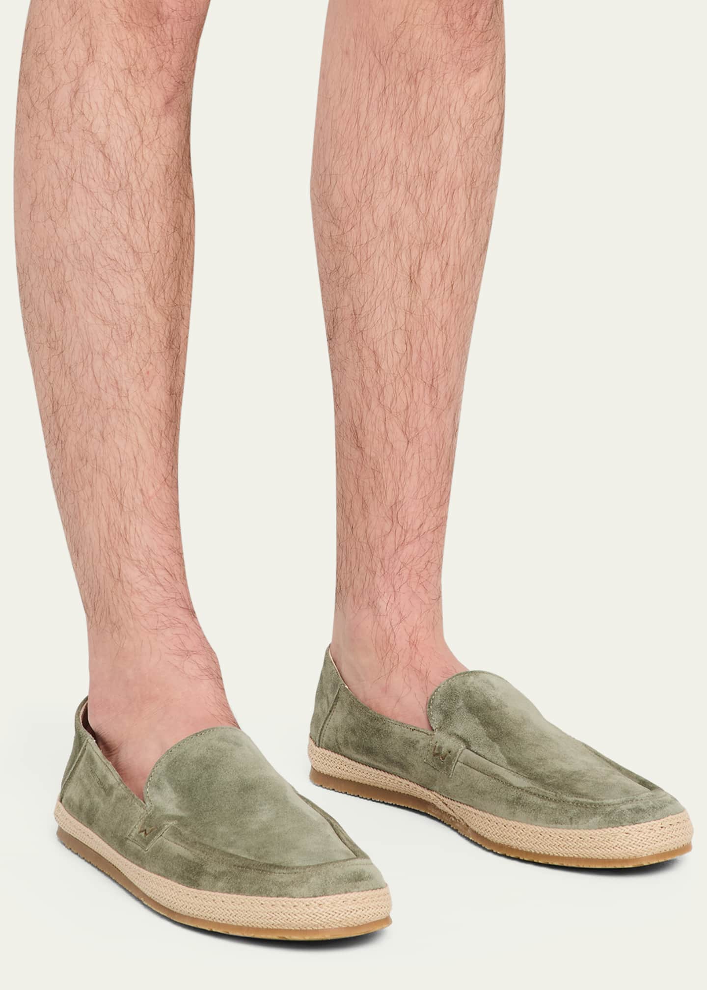 Stuart Weitzman Men's Bala Suede Espadrilles Image 2 of 6