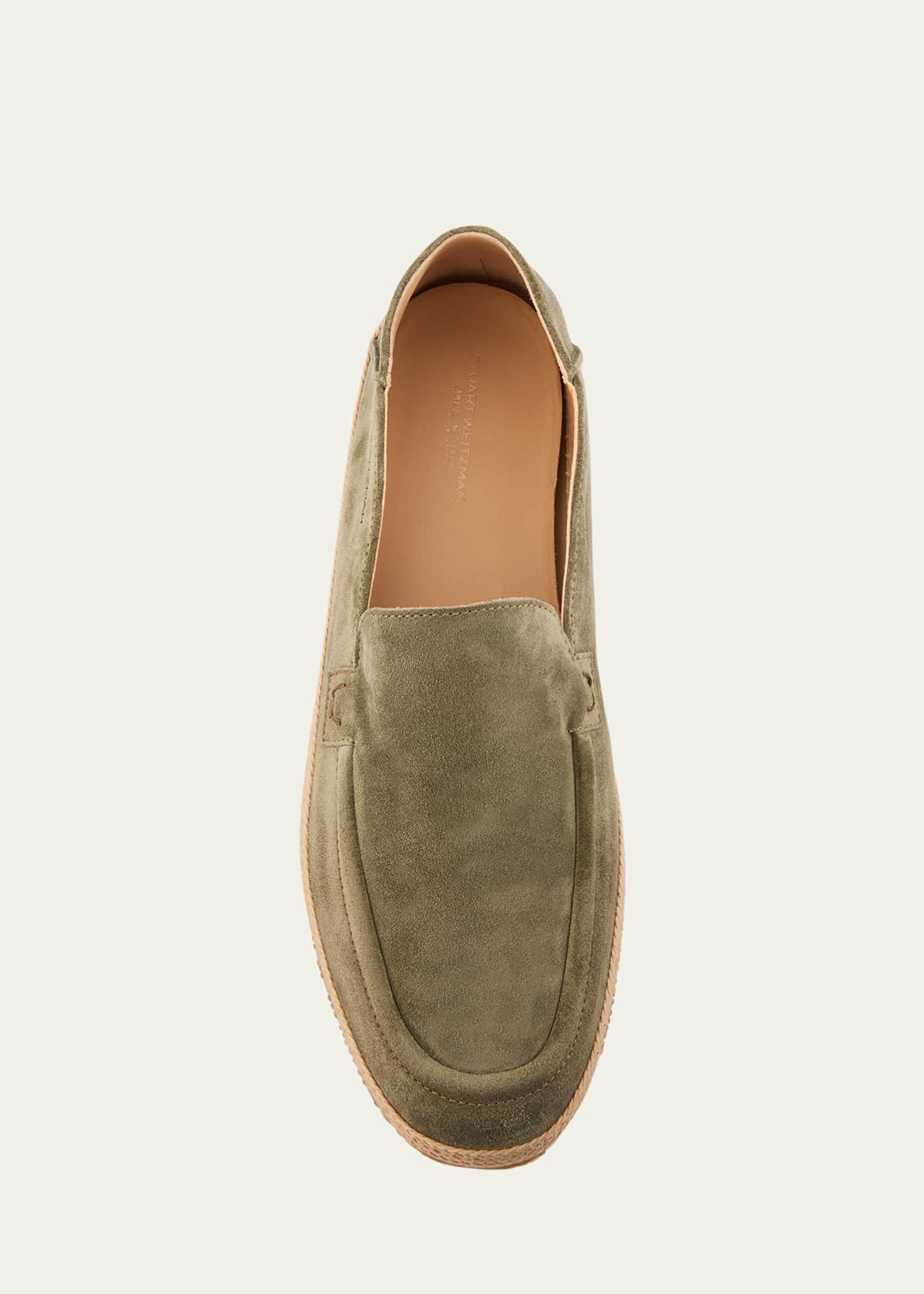 Stuart Weitzman Men's Bala Suede Espadrilles Image 6 of 6