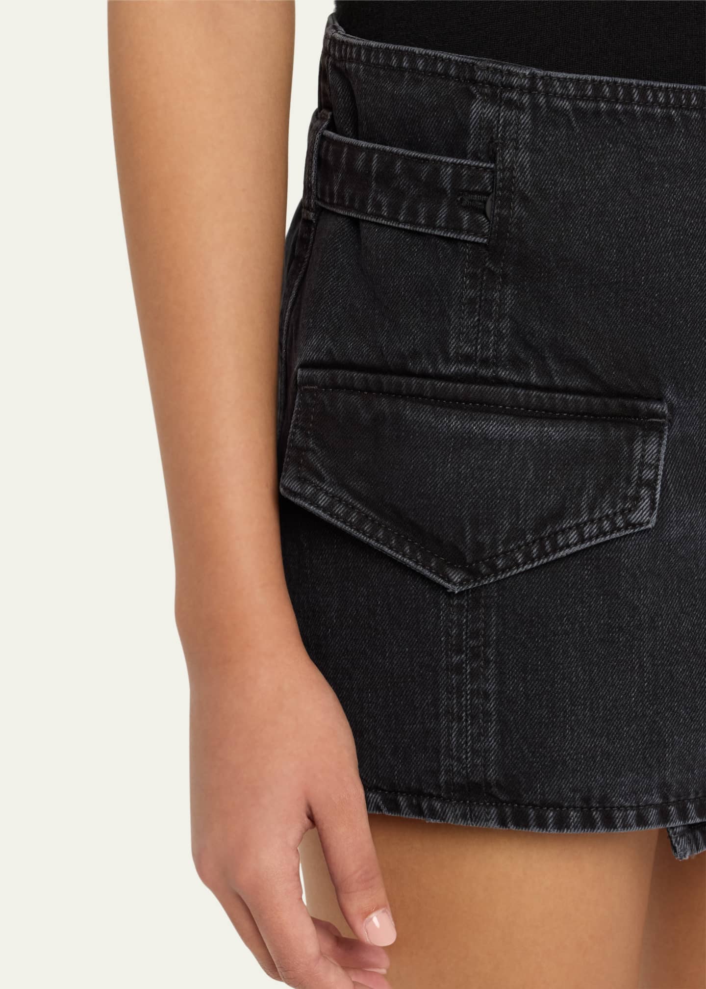3x1 Ports Denim Wrap Skirt Bergdorf Goodman