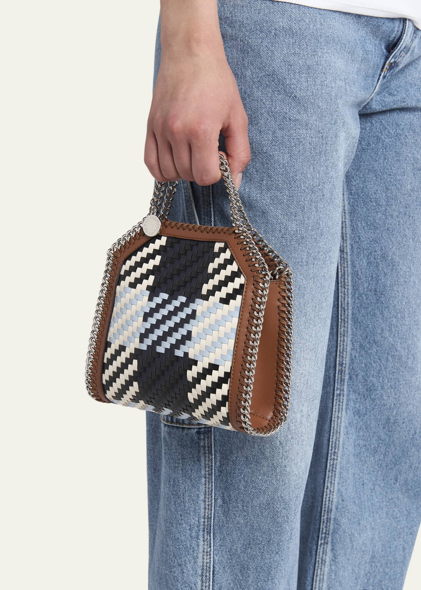 Stella McCartney Tiny Eco Alter Woven Tote Bag Image 2 of 5