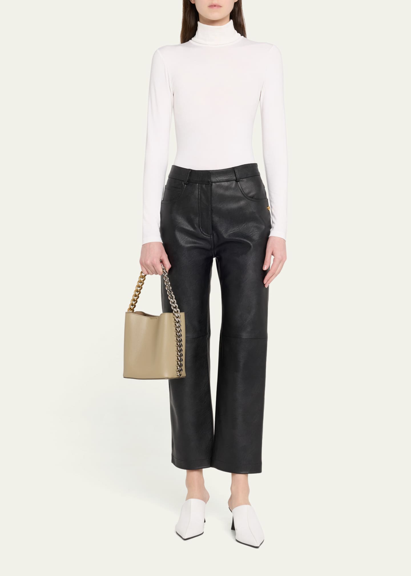 Stella McCartney Frayme Vegan Leather Bucket Bag Image 5 of 6