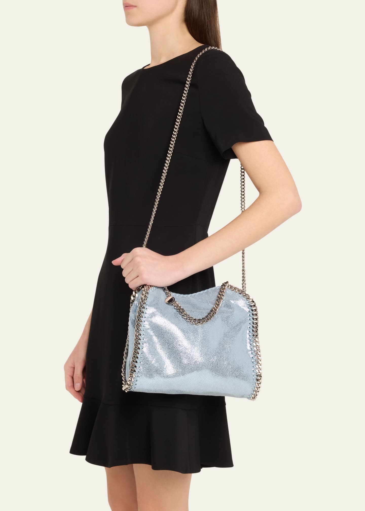 Stella McCartney Falabella Mini Metallic Tote Bag Image 2 of 6