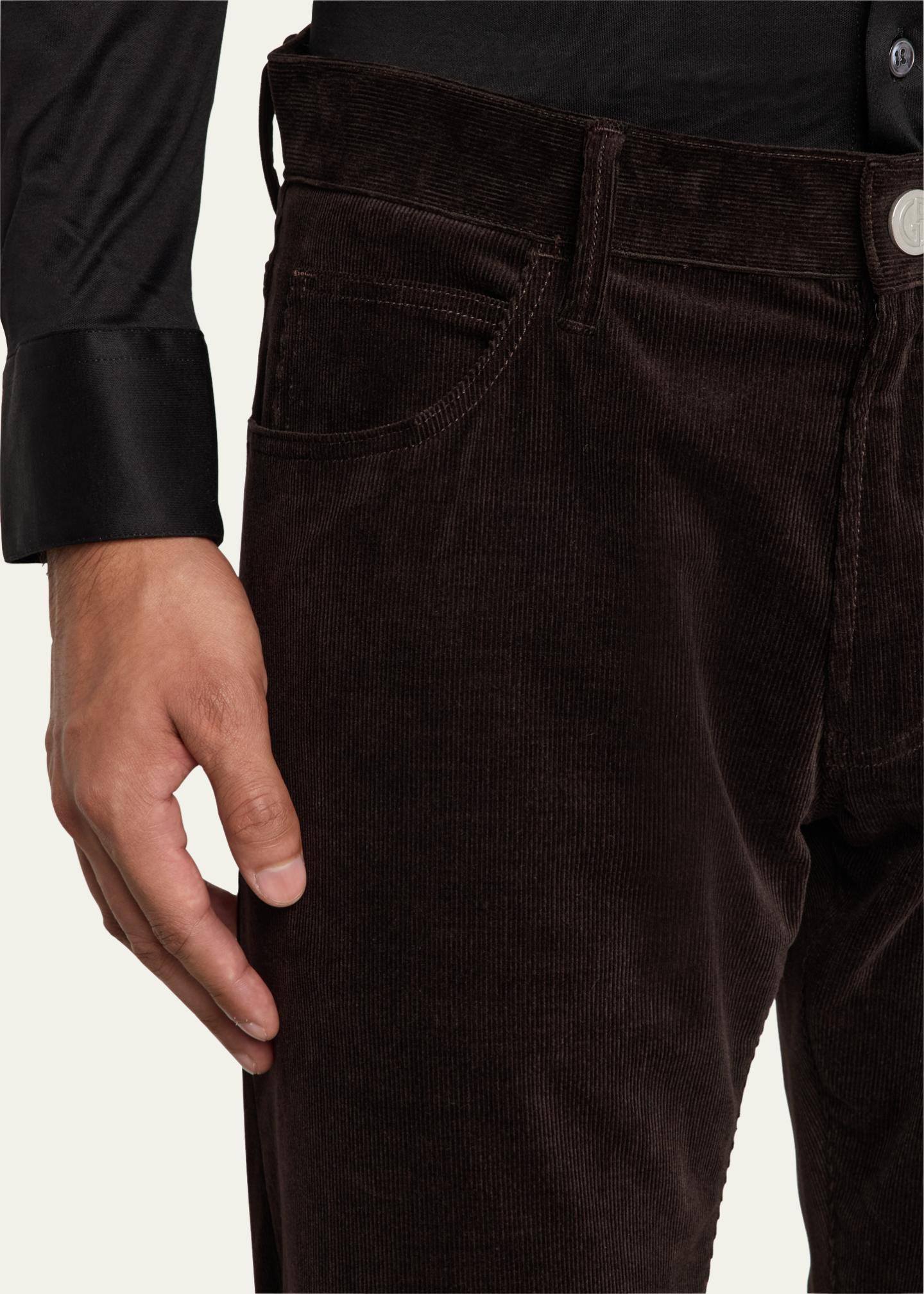 Giorgio Armani Men's Corduroy 5-Pocket Pants - Bergdorf Goodman