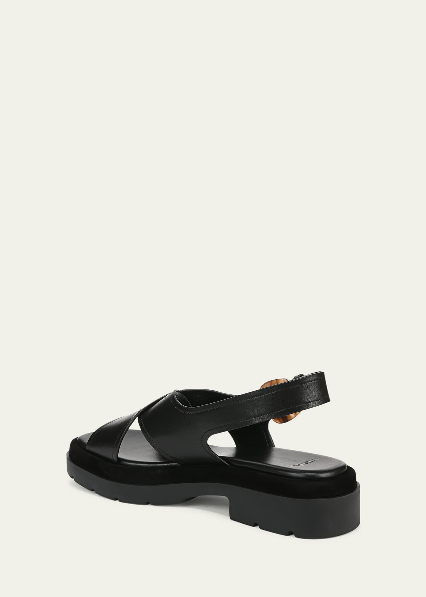 Vince Helena Leather Crisscross Slingback Sandals Image 3 of 4
