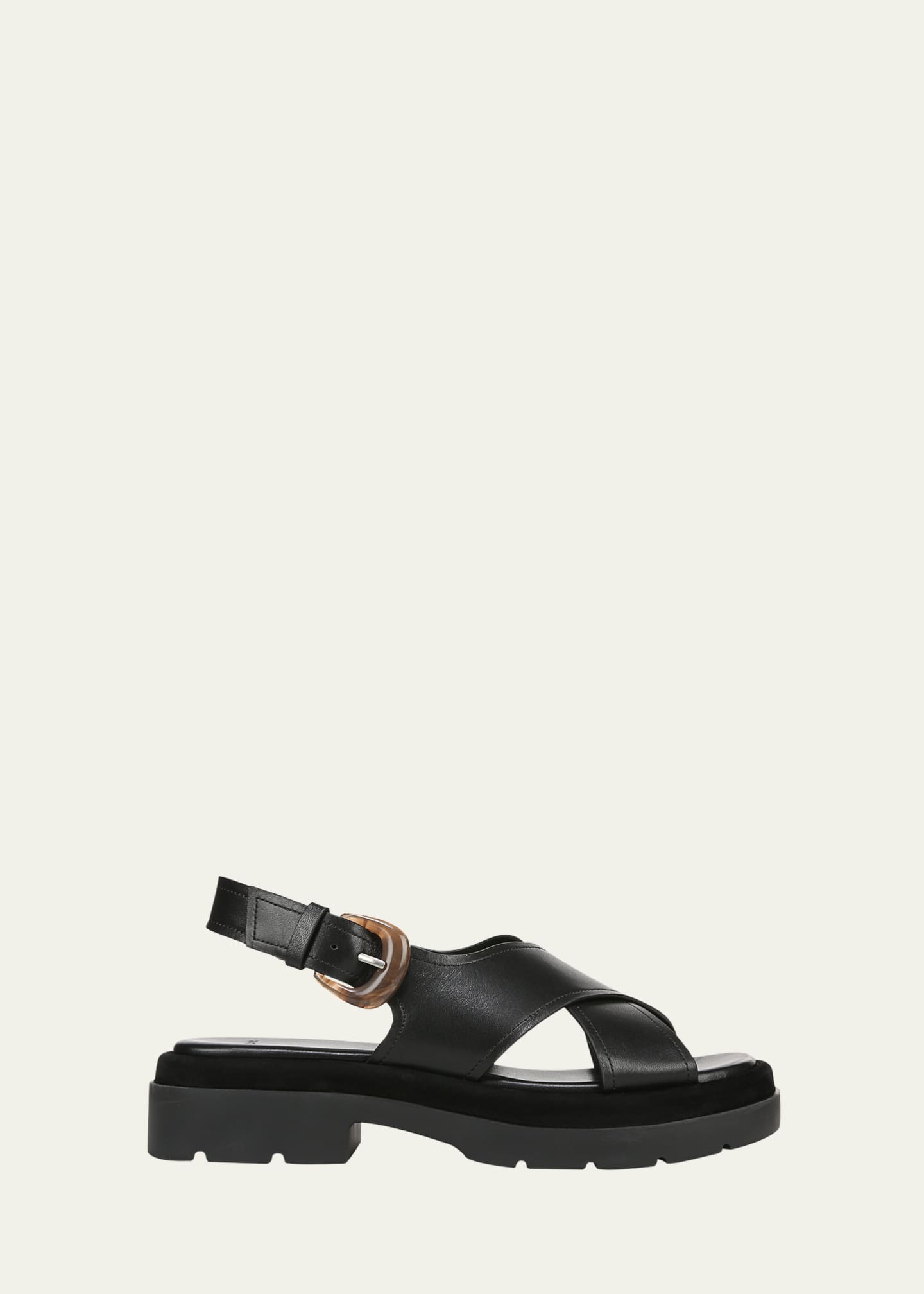 Vince Helena Leather Crisscross Slingback Sandals Image 1 of 4