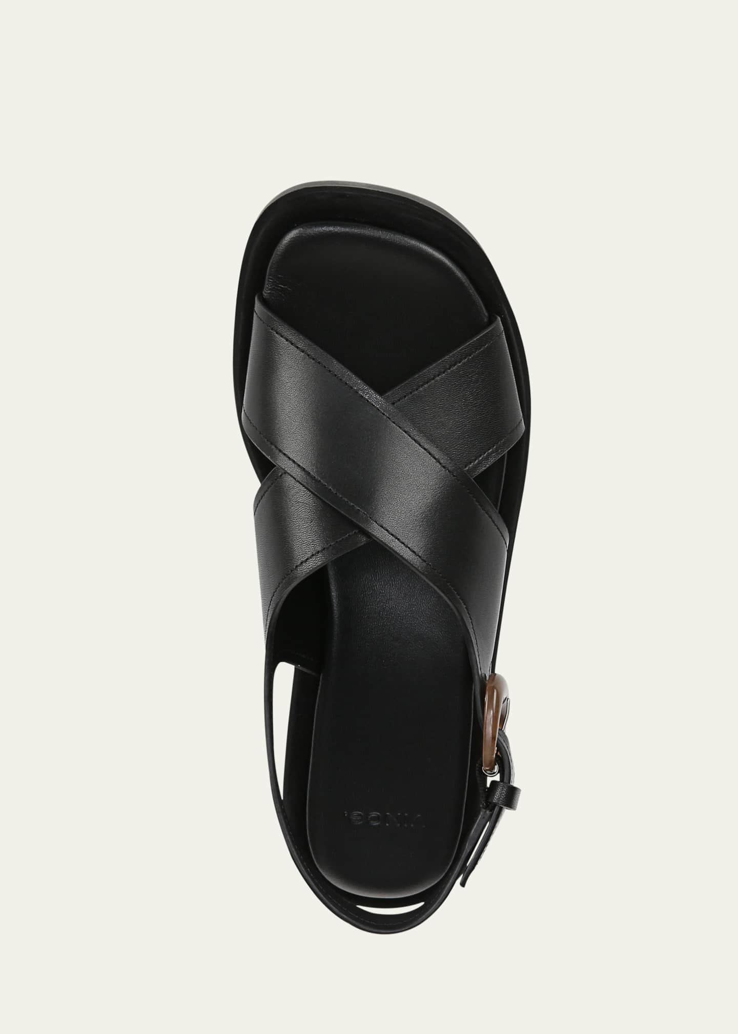 Vince Helena Leather Crisscross Slingback Sandals Image 4 of 4