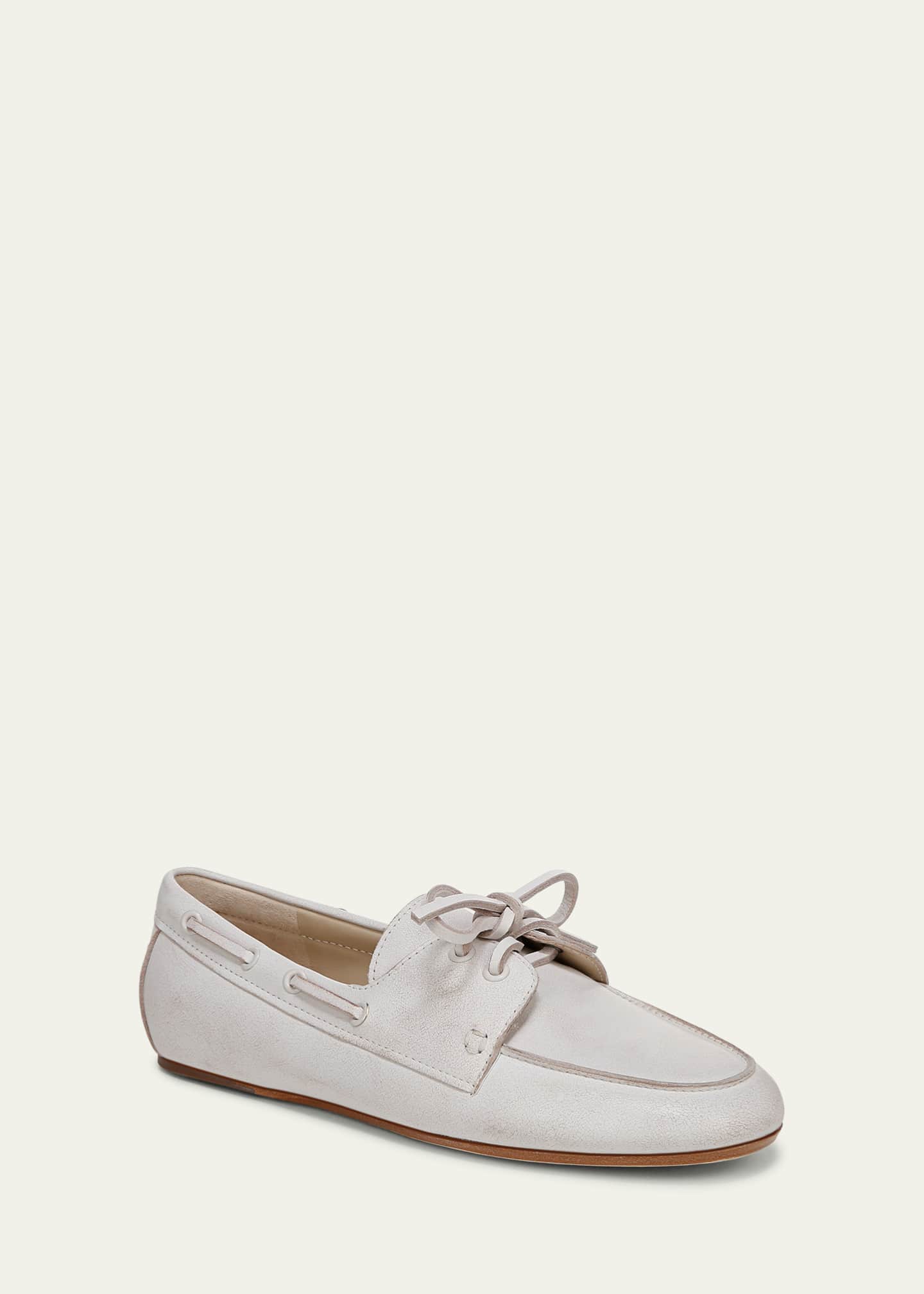 Vince Marin Leather Boat Loafers Image 3 of 5