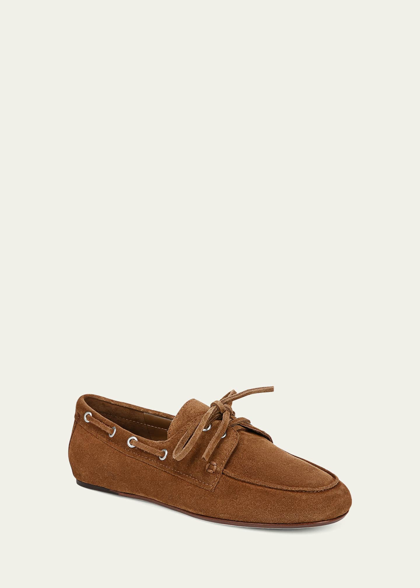 Vince Marin Suede Boat Loafers Image 2 of 4