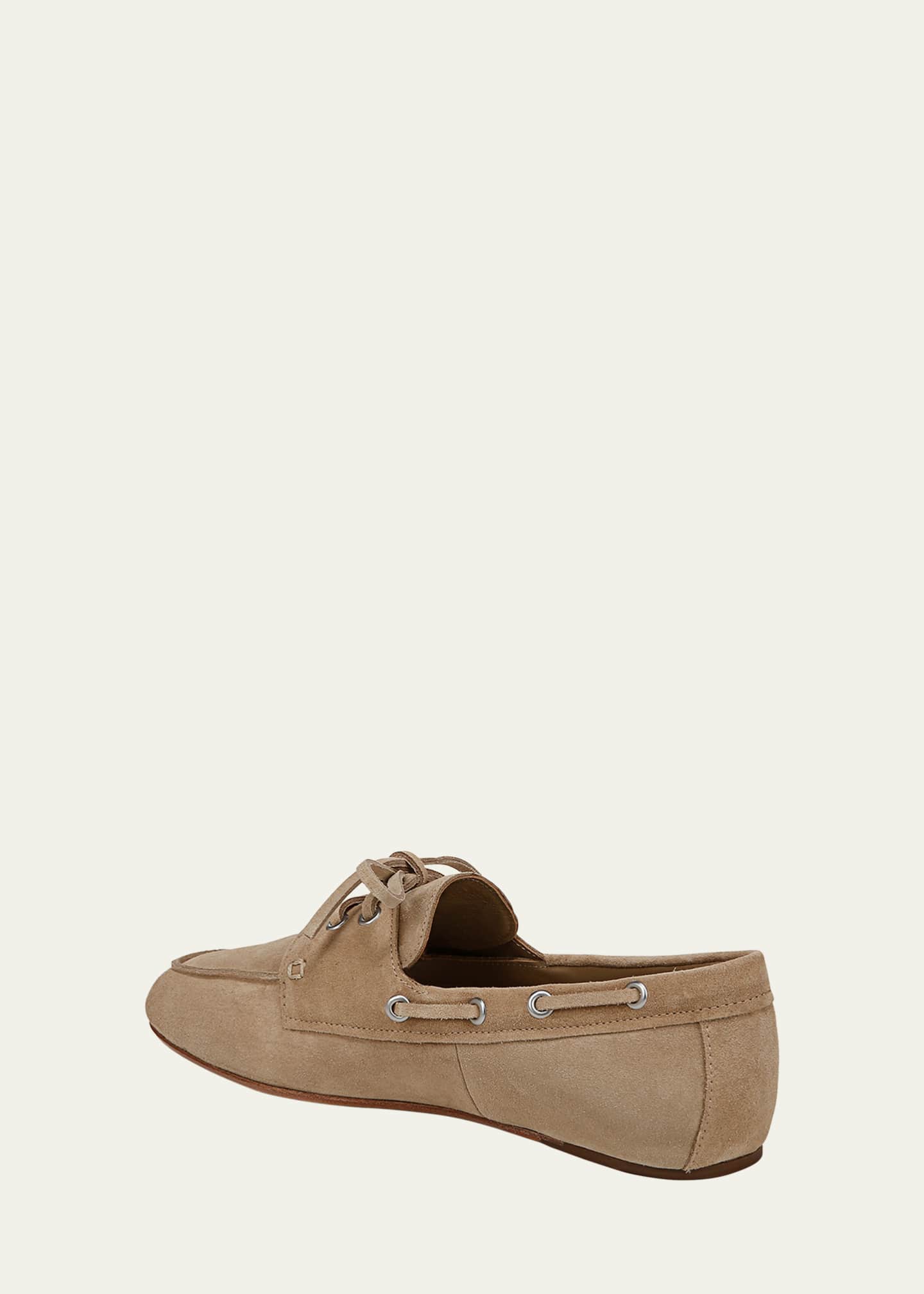 Vince Marin Suede Boat Loafers Image 3 of 4
